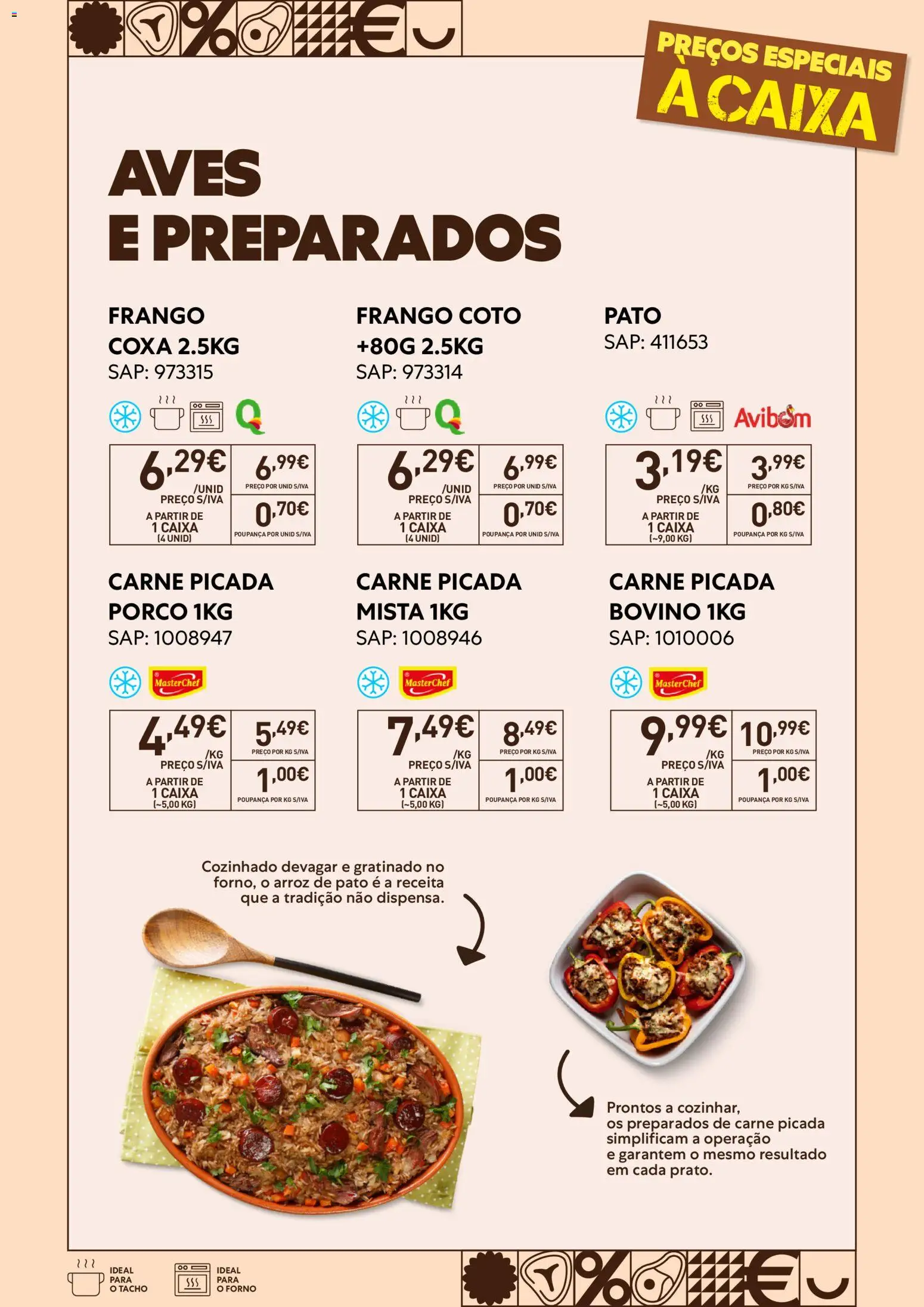 Recheio folheto Especial Carnes do Tacho ao Forno │ válido de 20/10/2026 | Página: 3 | Produtos: Forno, Frango, Carne picada, Caixa