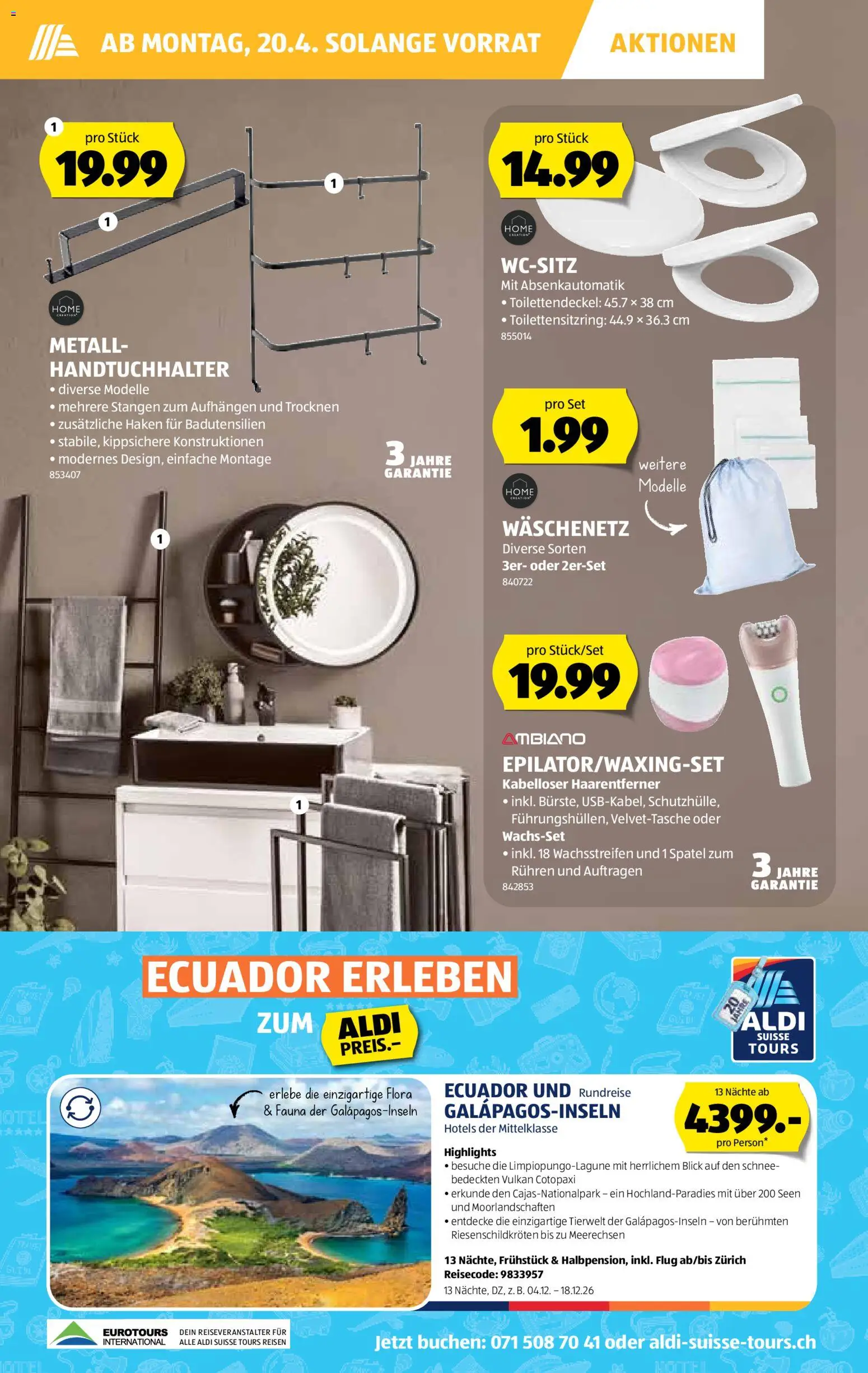 Aldi aktionen – gültig ab 16.04.2026 | Seite: 25 | Produkte: Handtuchhalter