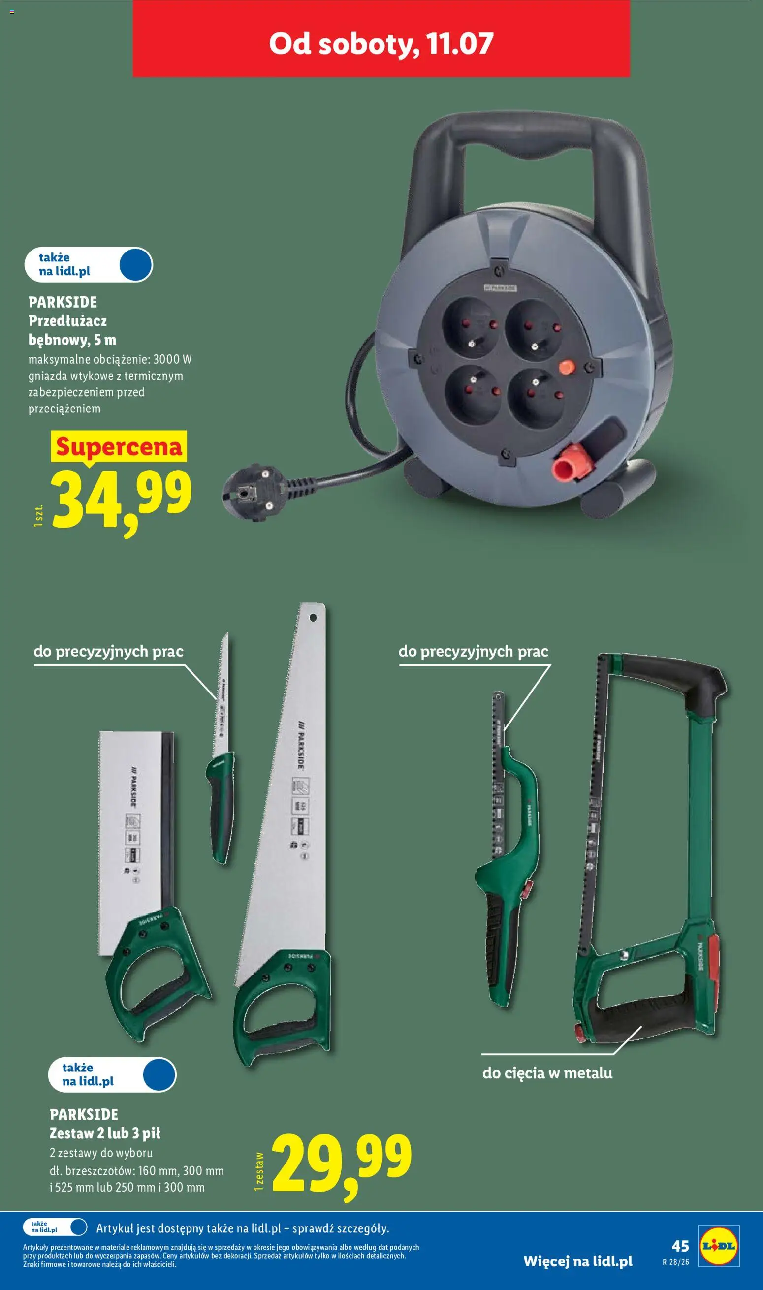 Lidl Katalog od 06.07.2026 | Strona: 55 | Produkty: Przedłużacz