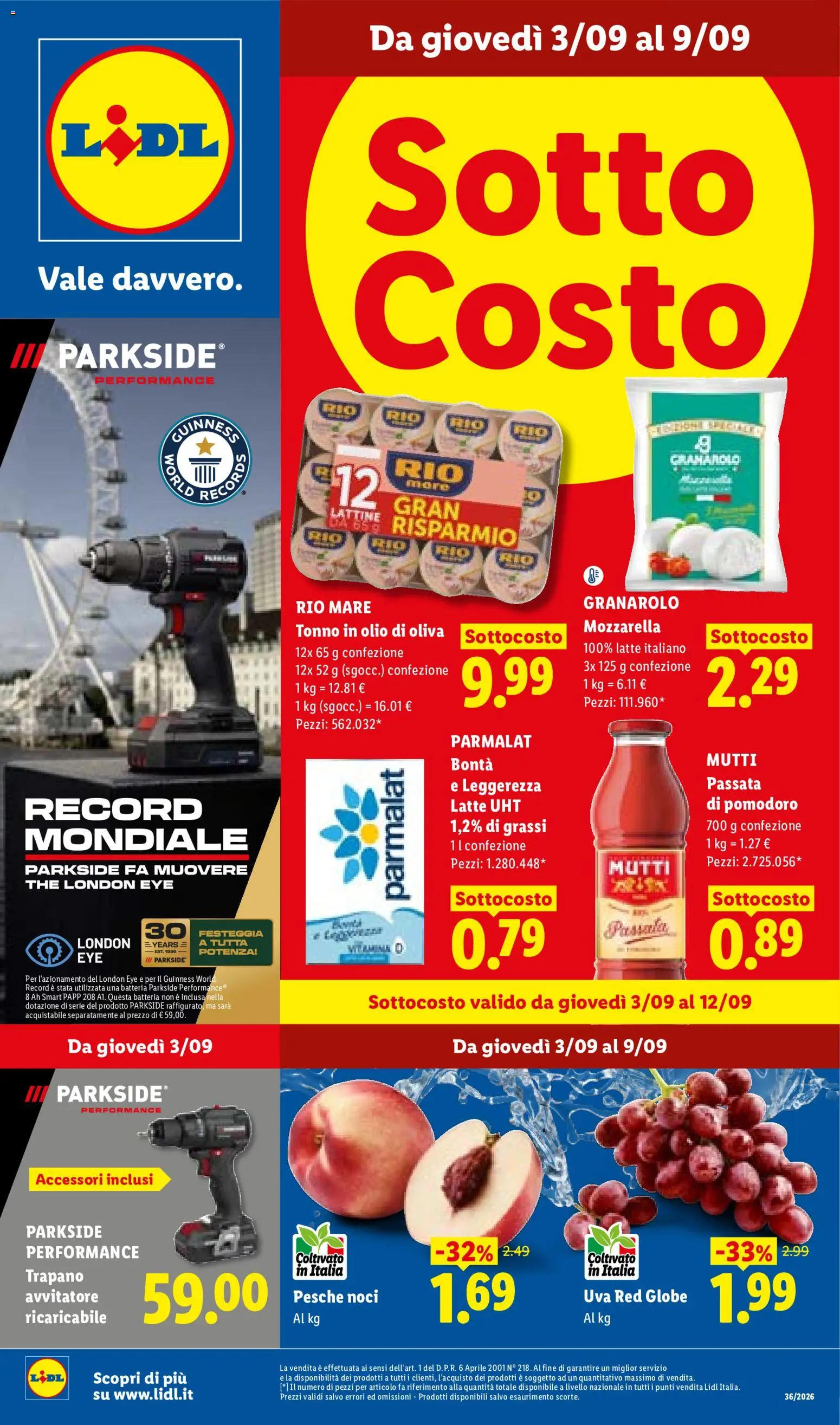 Volantino Lidl del 03/09/2026 | Pagina: 1