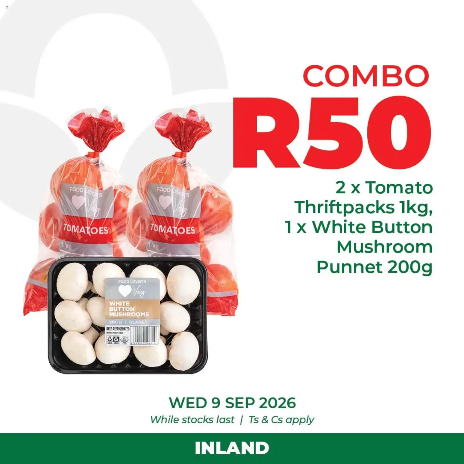 New Food Lover's Market catalogue – valid from 09/09/2026 | Page: 3 | Products: Mushrooms, Tomatoes