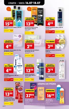 Pogląd oferty "Prezerwatywy Durex, 10 szt.: pleasure, sensual, Prezerwatywy Durex" - ważna od 16.07.2026 | Strona: 66 | Produkty: Be beauty, Pianka do golenia, Żel pod prysznic, Pasta do zębów