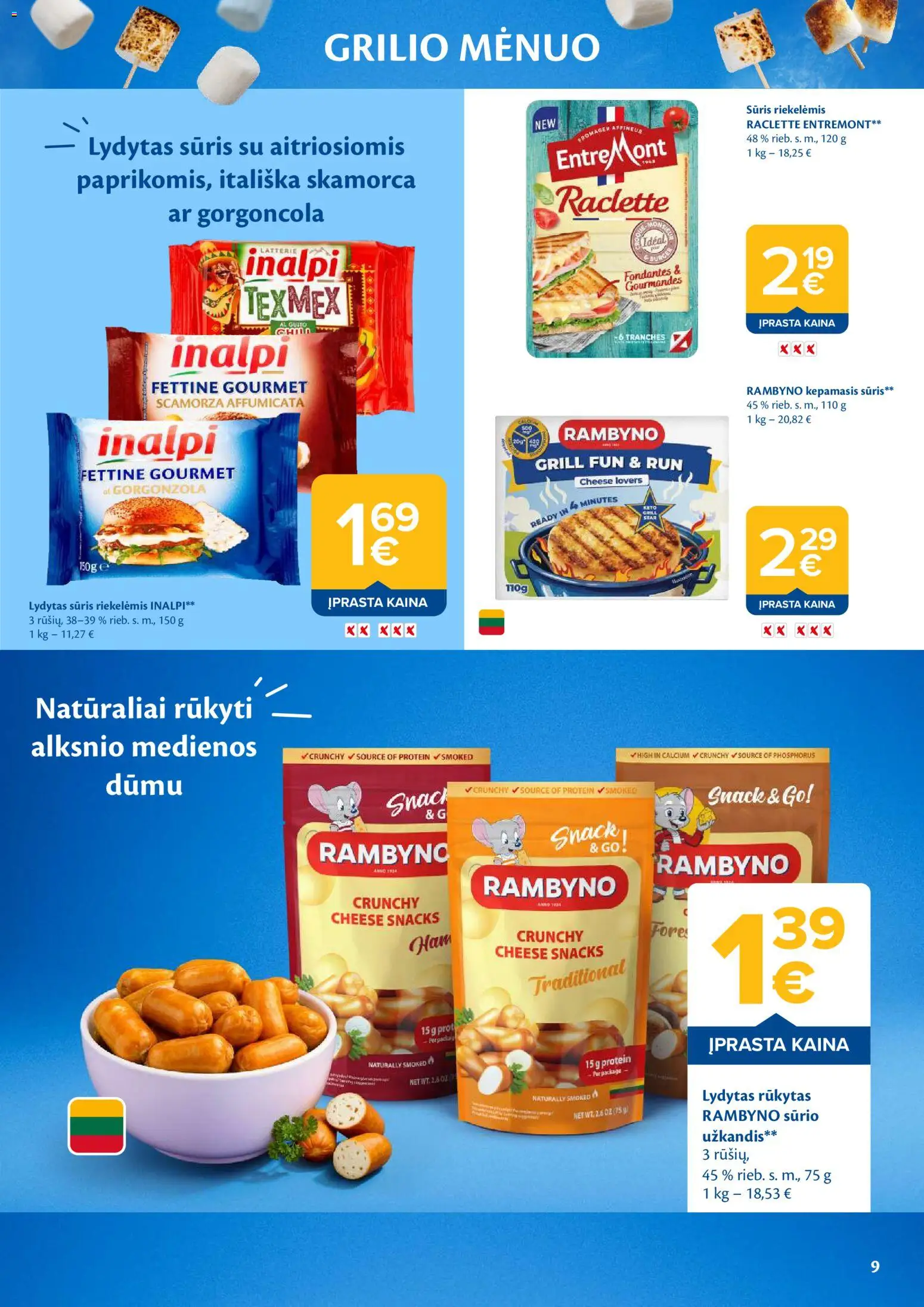 MAXIMA akcijos nuo 05.05.2026 | Puslapis: 9 | Prekių: Sūris, Lydytas sūris