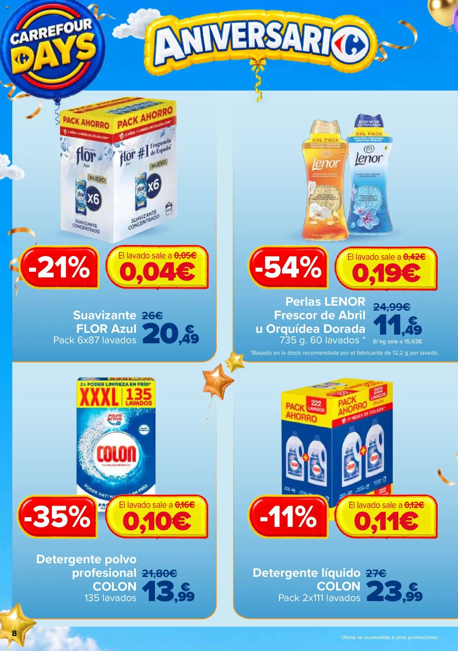Carrefour Days │ válido desde el 01/10/2026 | Página: 8 | Productos: Fragancia, Polvo, Orquídea, Detergente líquido