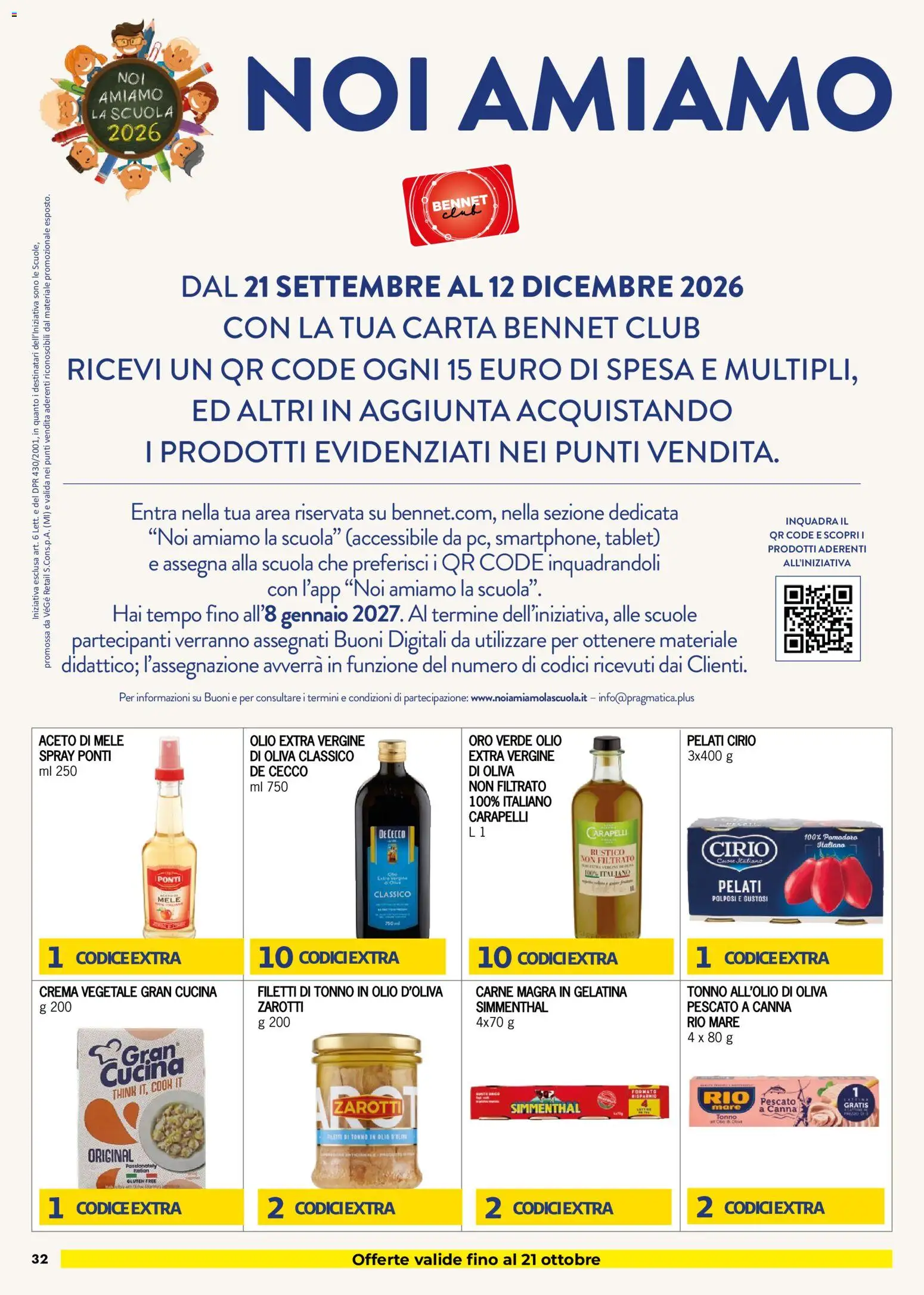 Volantino bennet del 08/10/2026 | Pagina: 32