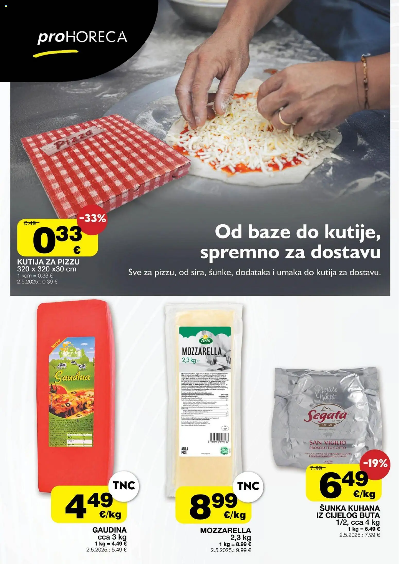 Stanić Diskont katalog | vrijedi od 27.08.2026 | Stranica: 2 | Proizvodi: Kutija, Mozzarella, Šunka, Pizza