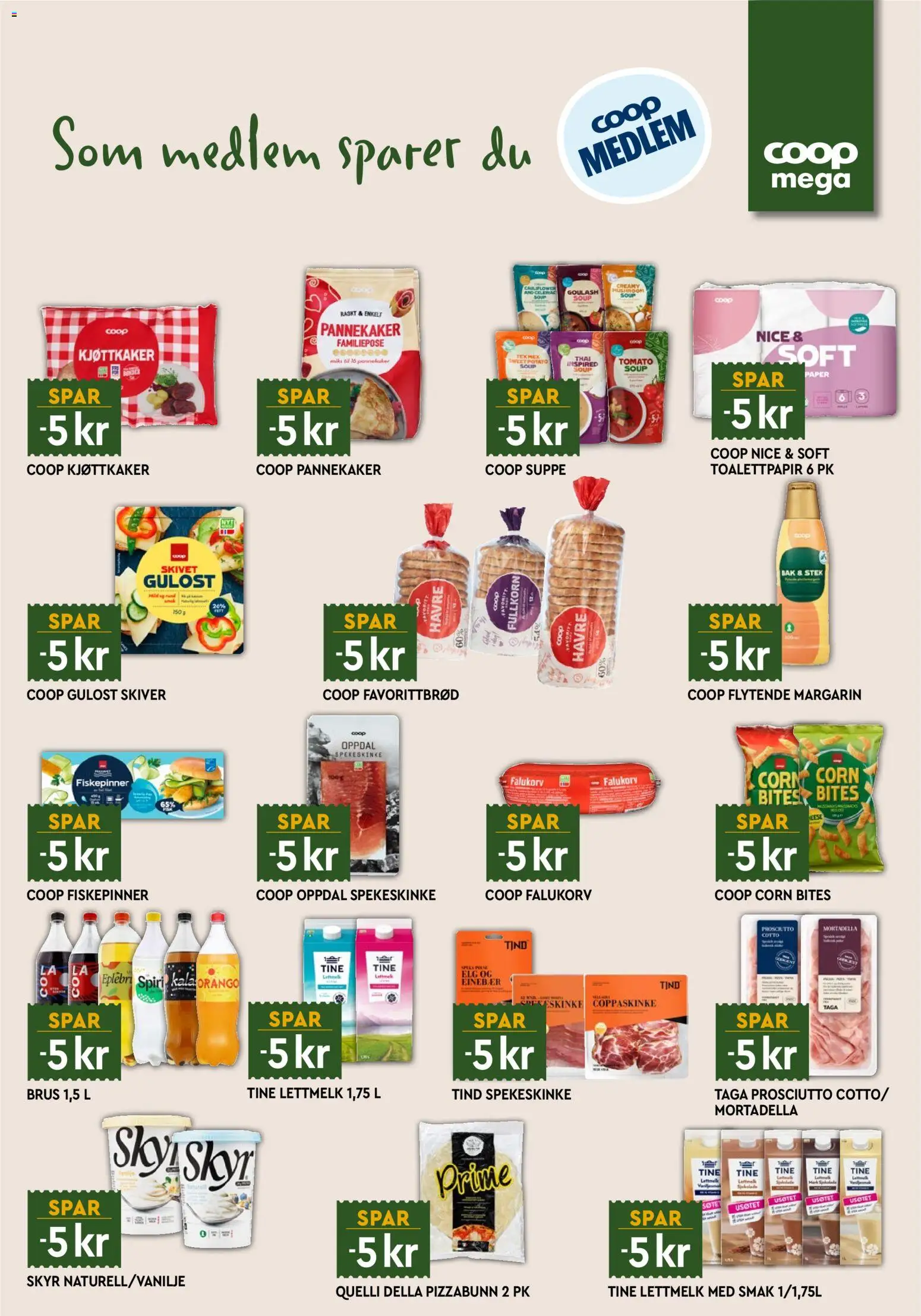 {H1} | Side: 15 | Produkter: Kjøttkaker, Pølse, Pannekaker, Skyr