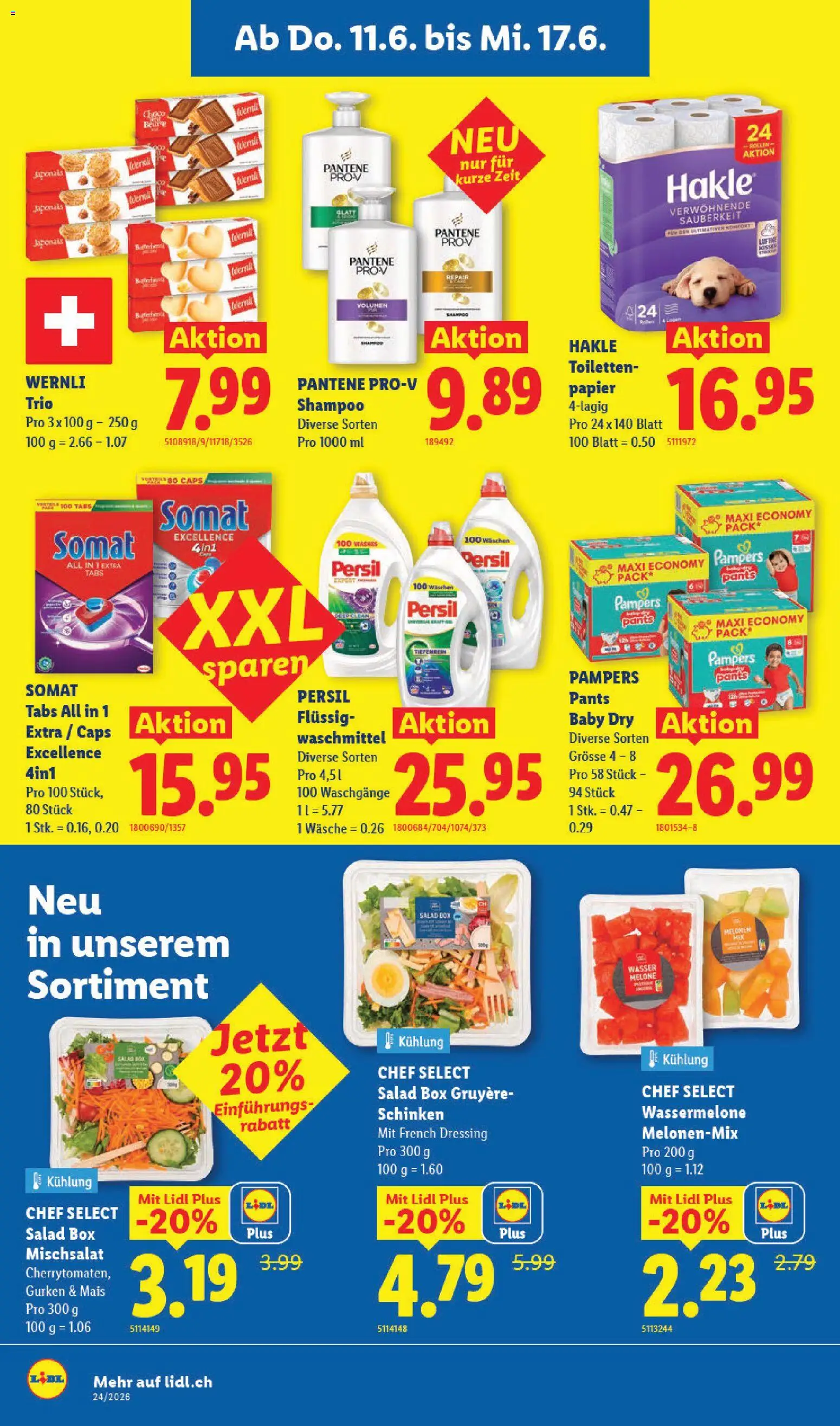 Lidl aktionen – gültig ab 11.06.2026 | Seite: 14 | Produkte: Box, Shampoo, Waschmittel, Gurken