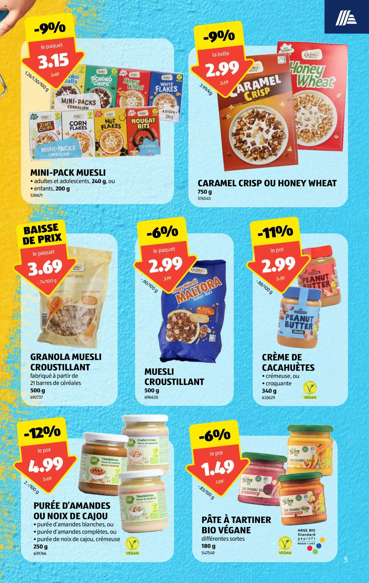 Aldi aktionen FR – gültig ab 03.09.2026 | Seite: 5 | Produkte: Butter, Chips, Creme