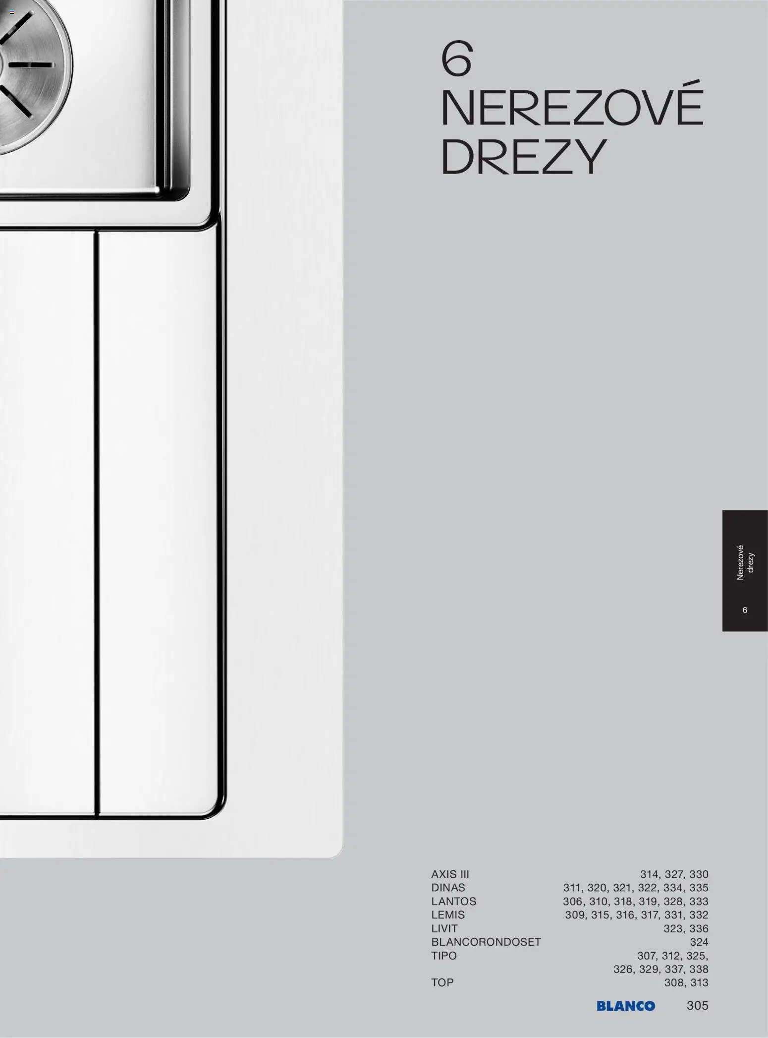 Nové Blanco akcie – leták je platný od 04.02.2026 | Strana: 307 | Produkty: Drezy