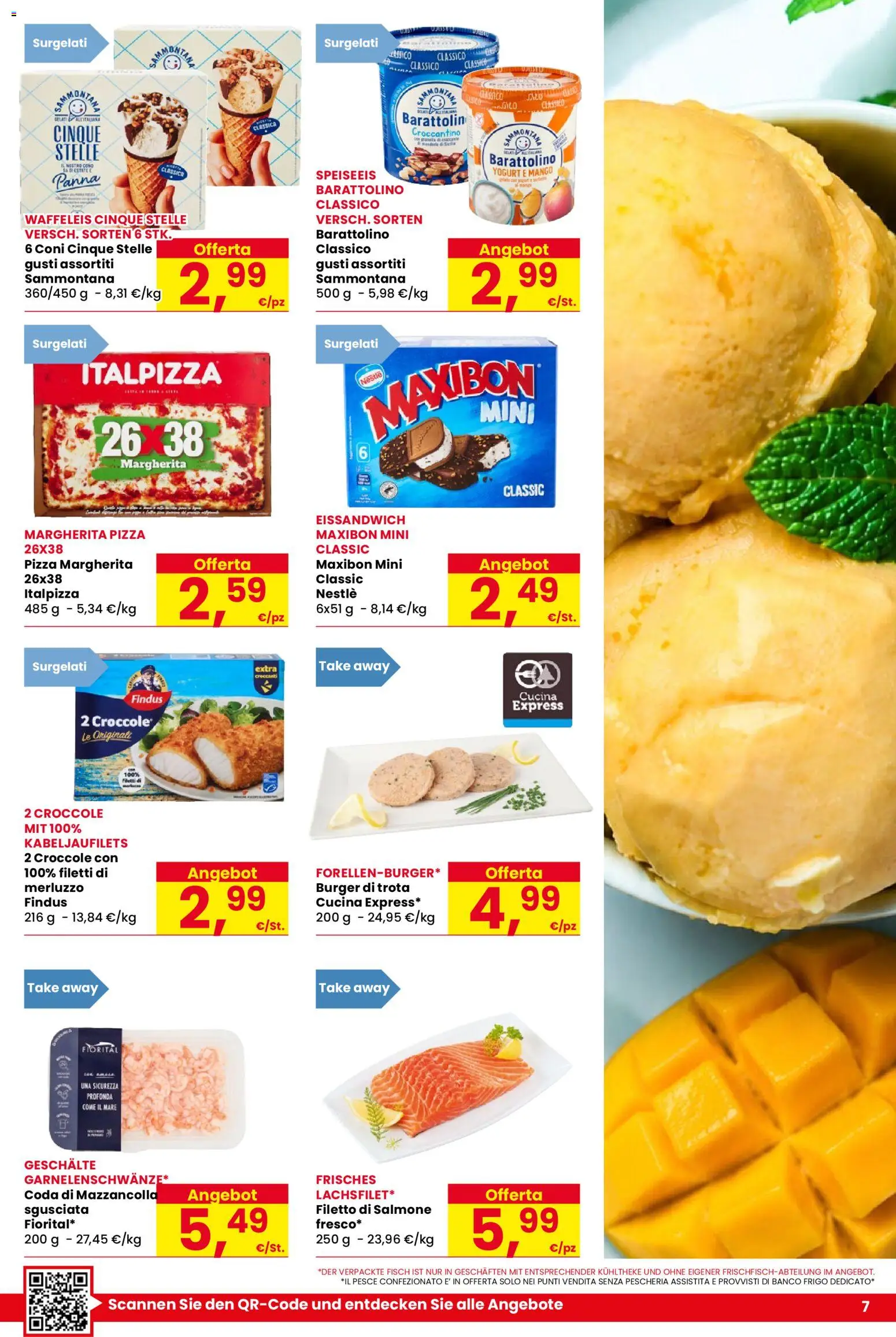 Volantino Despar del 11.06.2026 | Pagina: 7 | Prodotti: Yogurt, Pesce, Merluzzo, Panna