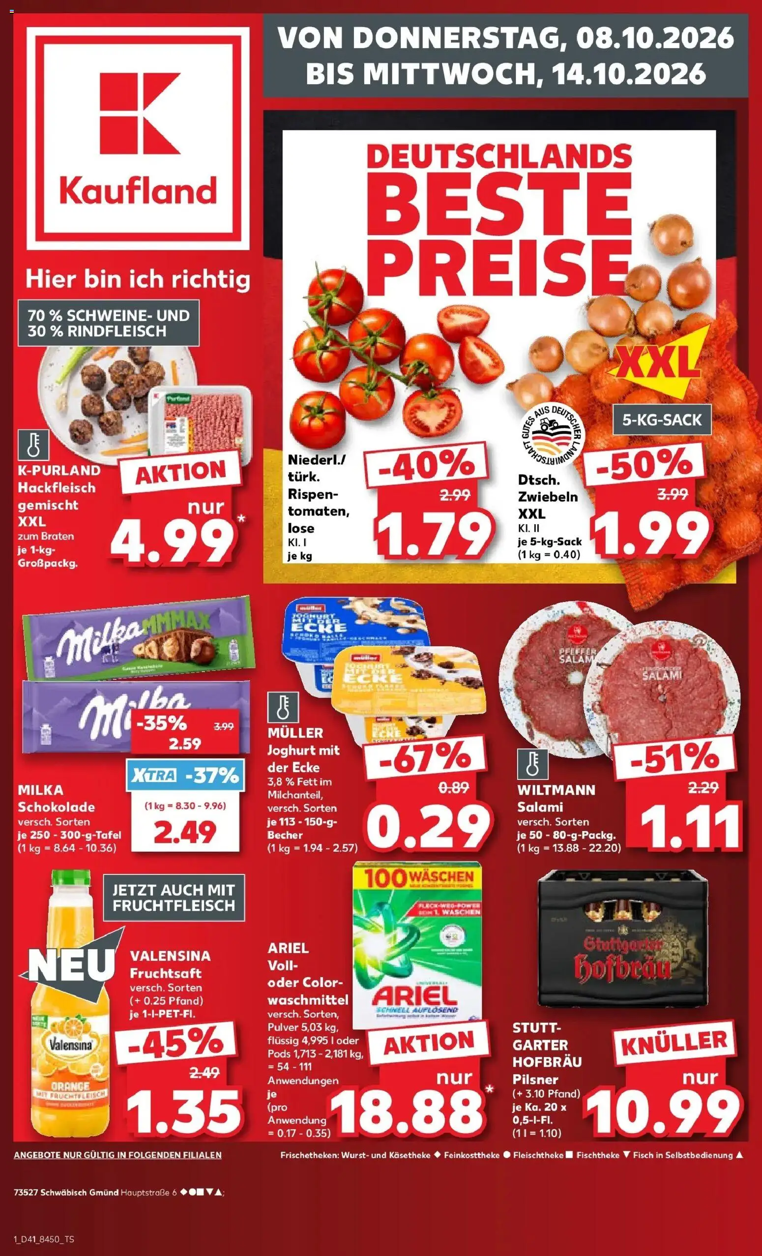 Prospekt Kaufland ab 05.10.2026 » Angebote Online zum Blättern | Seite: 11 | Produkte: Joghurt, Valensina, Waschmittel, Wurst