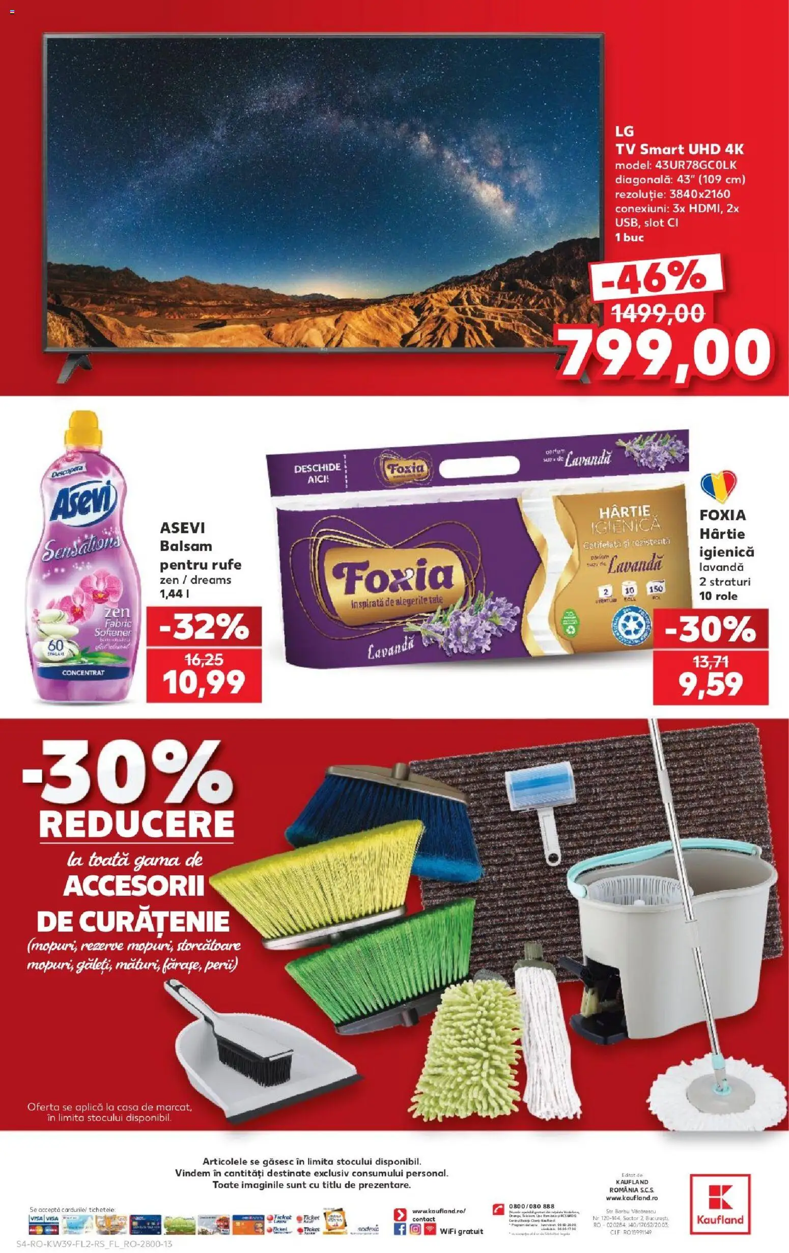 Noul catalog Kaufland – valabil de la 23.09.2026 | Pagină: 4 | Produse: Cif, Aplică, Role, Balsam