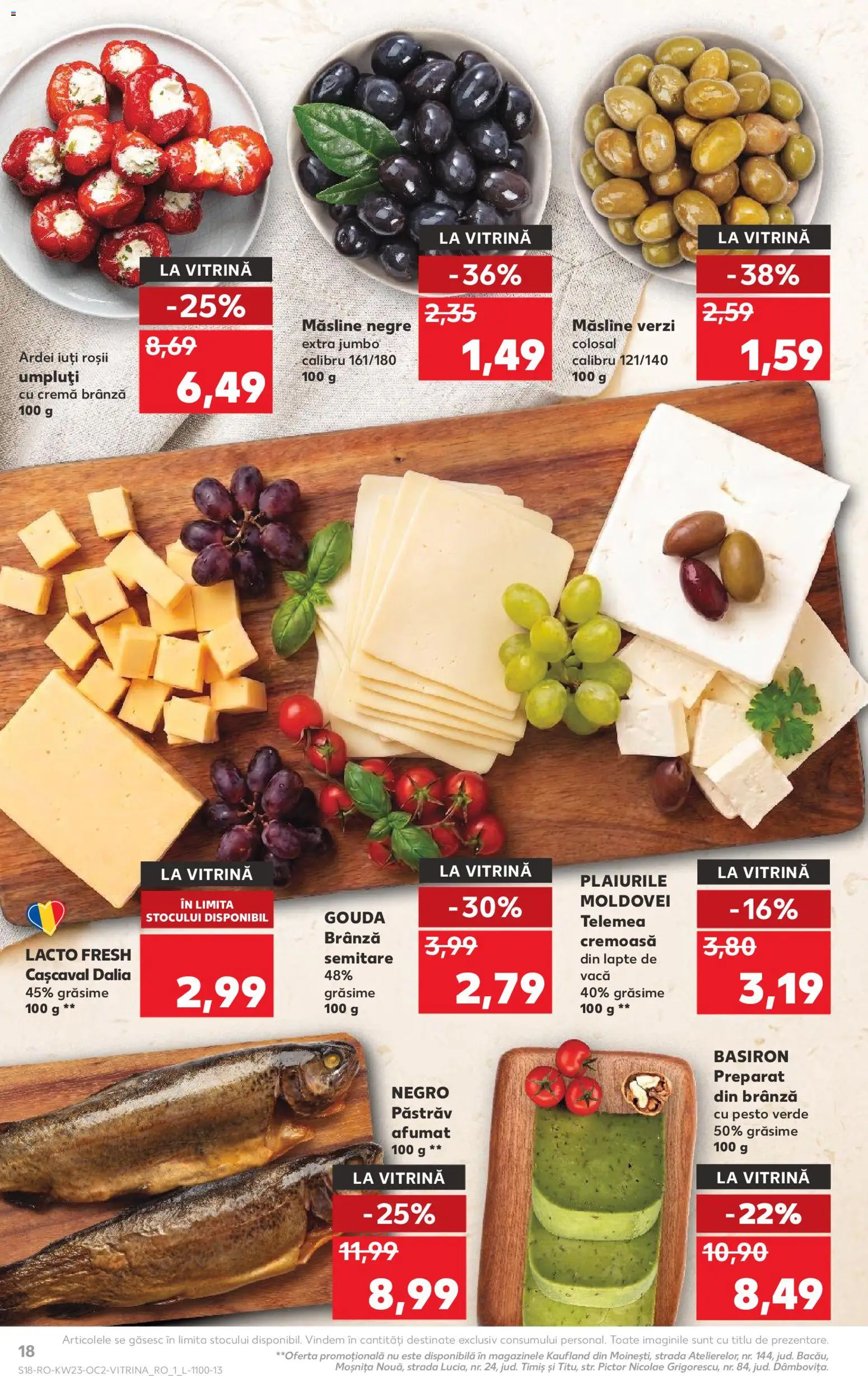 Noul catalog Kaufland – valabil de la 03.06.2026 | Pagină: 18 | Produse: Ardei, Brânză, Roșii, Gouda