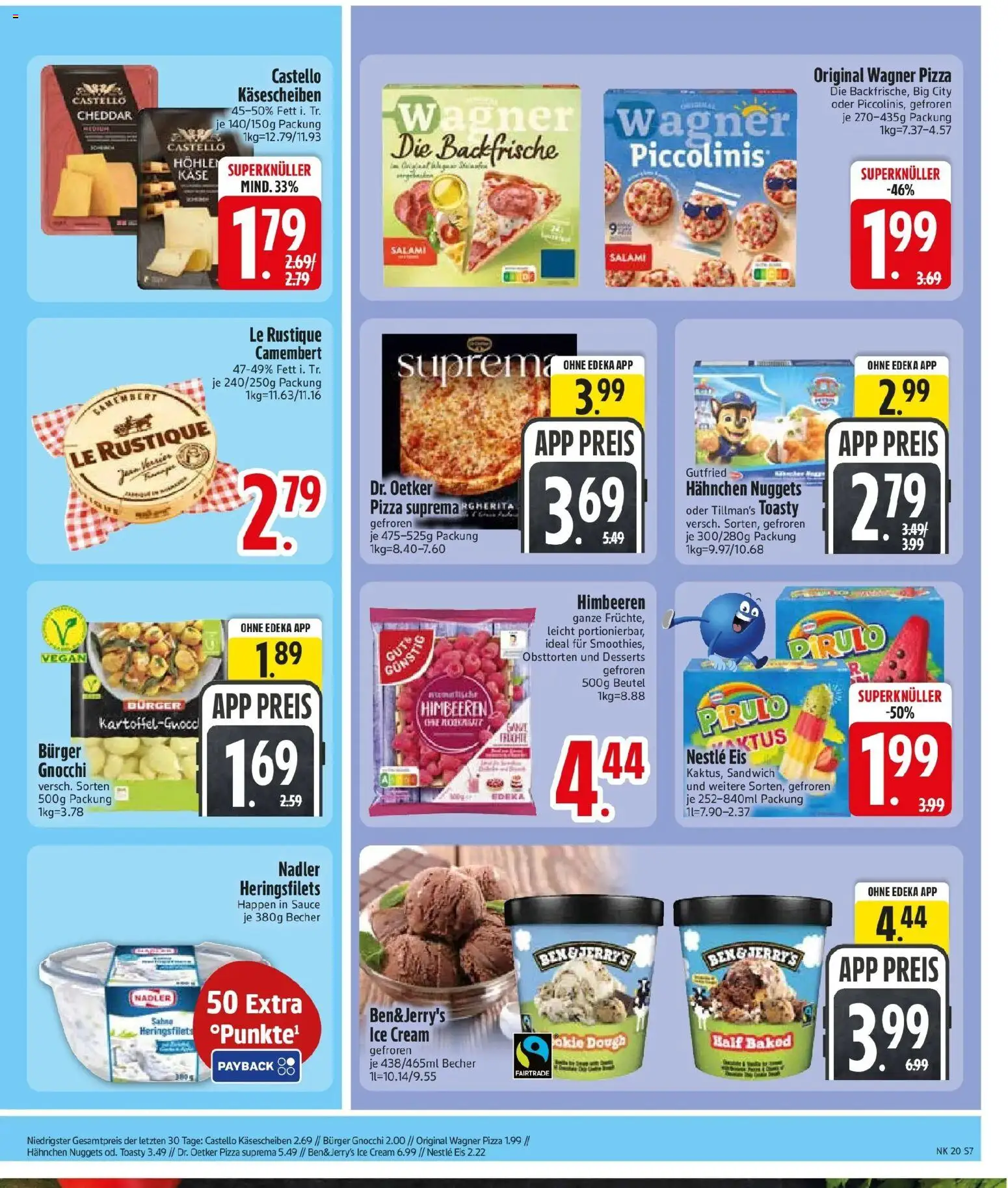 Edeka prospekt Ascha	 – gültig ab 10.05.2026 | Seite: 9 | Produkte: Hahnchen, Burger, Wagner pizza, Piccolinis
