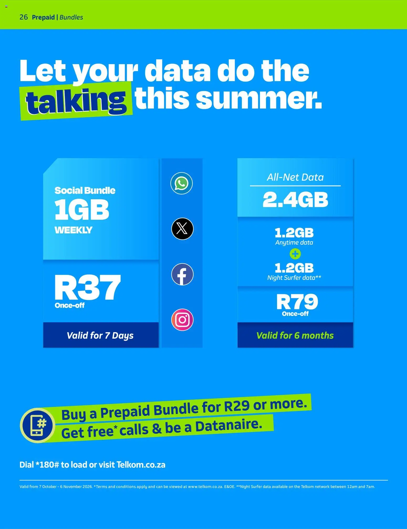 New Telkom catalogue – valid from 07/10/2026 | Page: 26 | Products: Data