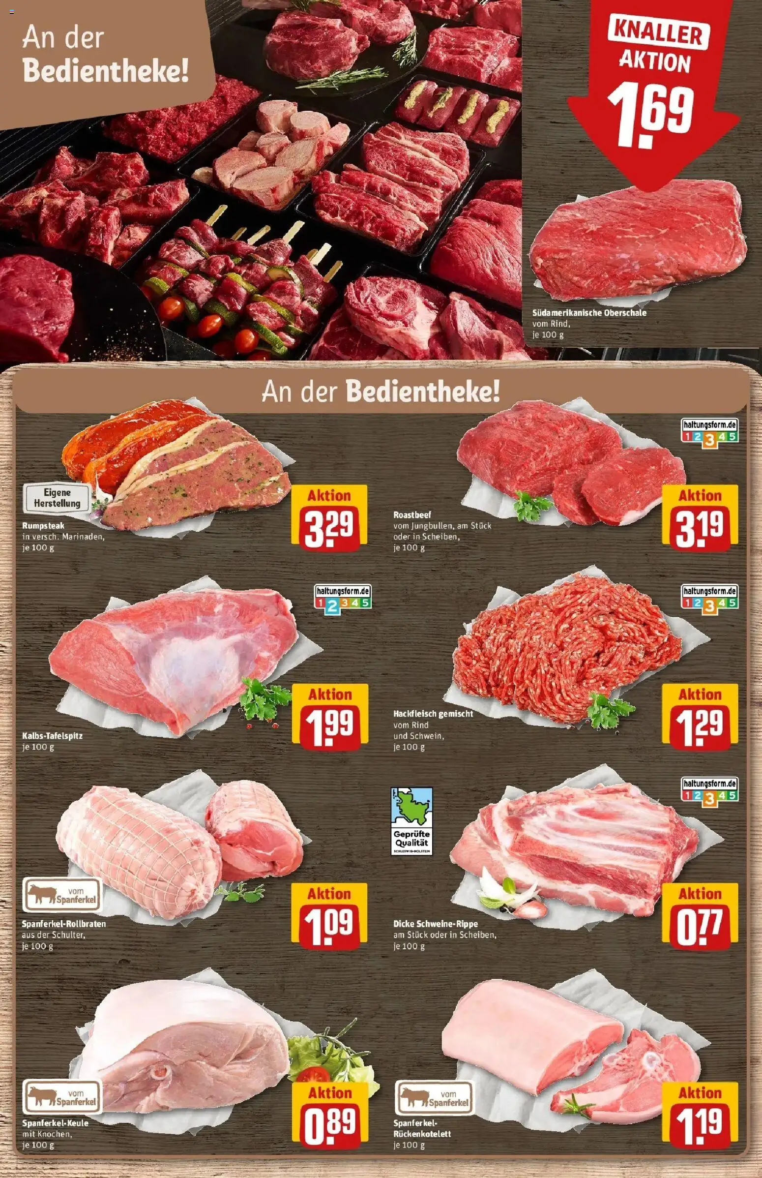 REWE Prospekt ab 07.09.2026 zum Blättern » Angebote | Seite: 8 | Produkte: Rumpsteak, Roastbeef, Hackfleisch