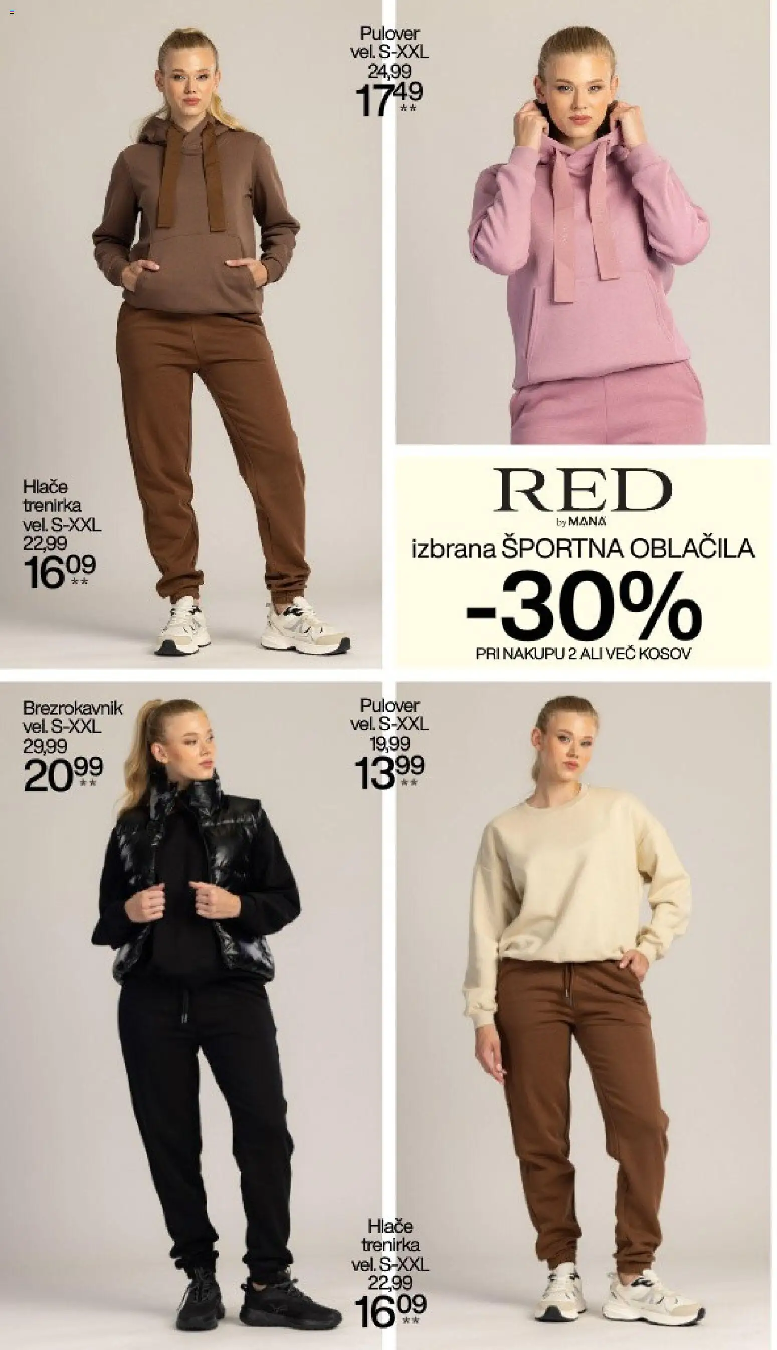 Novi Mana katalog ponudbe – veljaven od 24.08.2026 | Stran: 6 | Izdelki: Trenirka, Oblacila, Pulover, Hlace