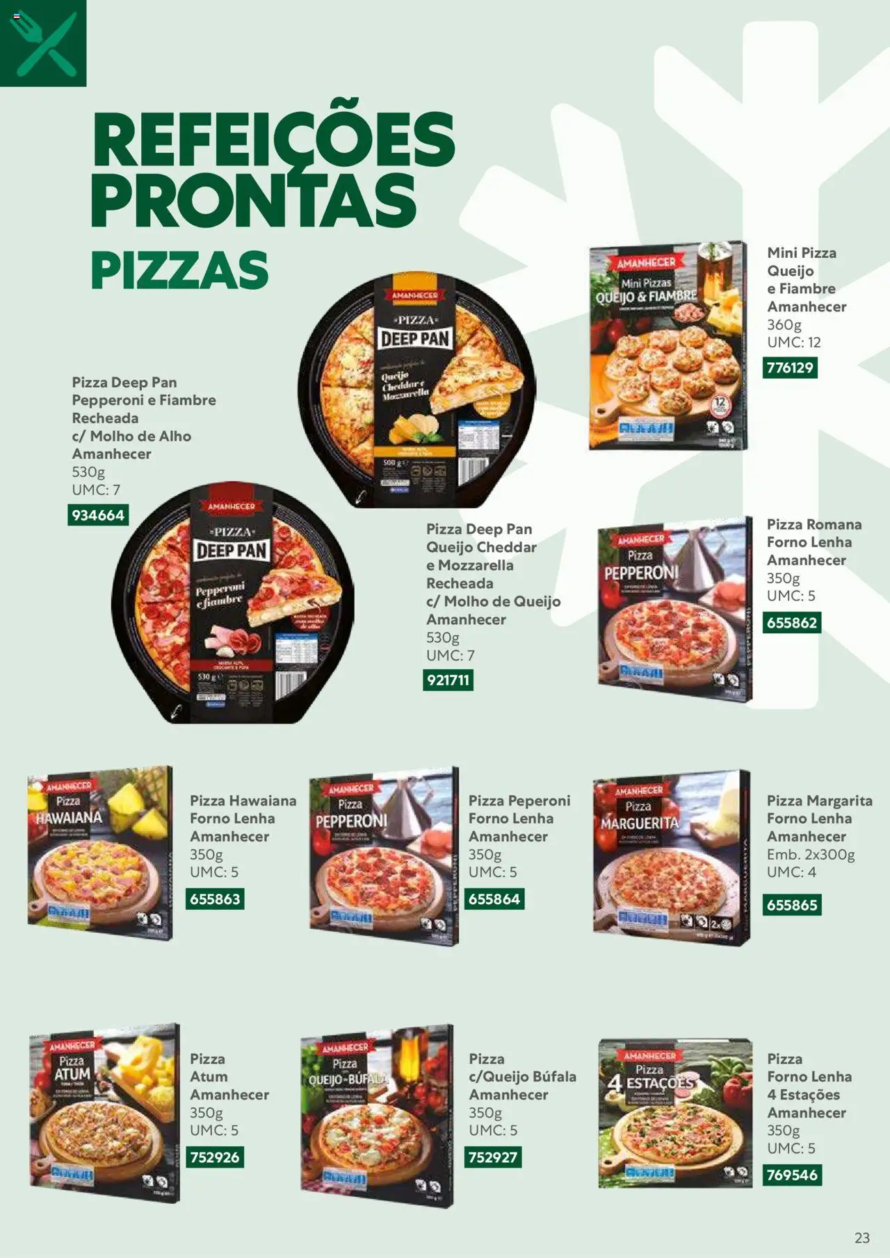 Recheio Congelados │ válido de 01/02/2024 | Página: 23 | Produtos: Atum, Forno, Queijo, Pizza