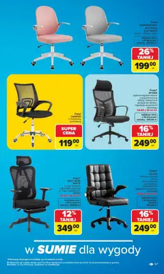 Pogląd oferty "Carrefour gazetka - Szkoła nowy sezon" - ważna od 27.07.2026 | Strona: 57 | Produkty: Fotel