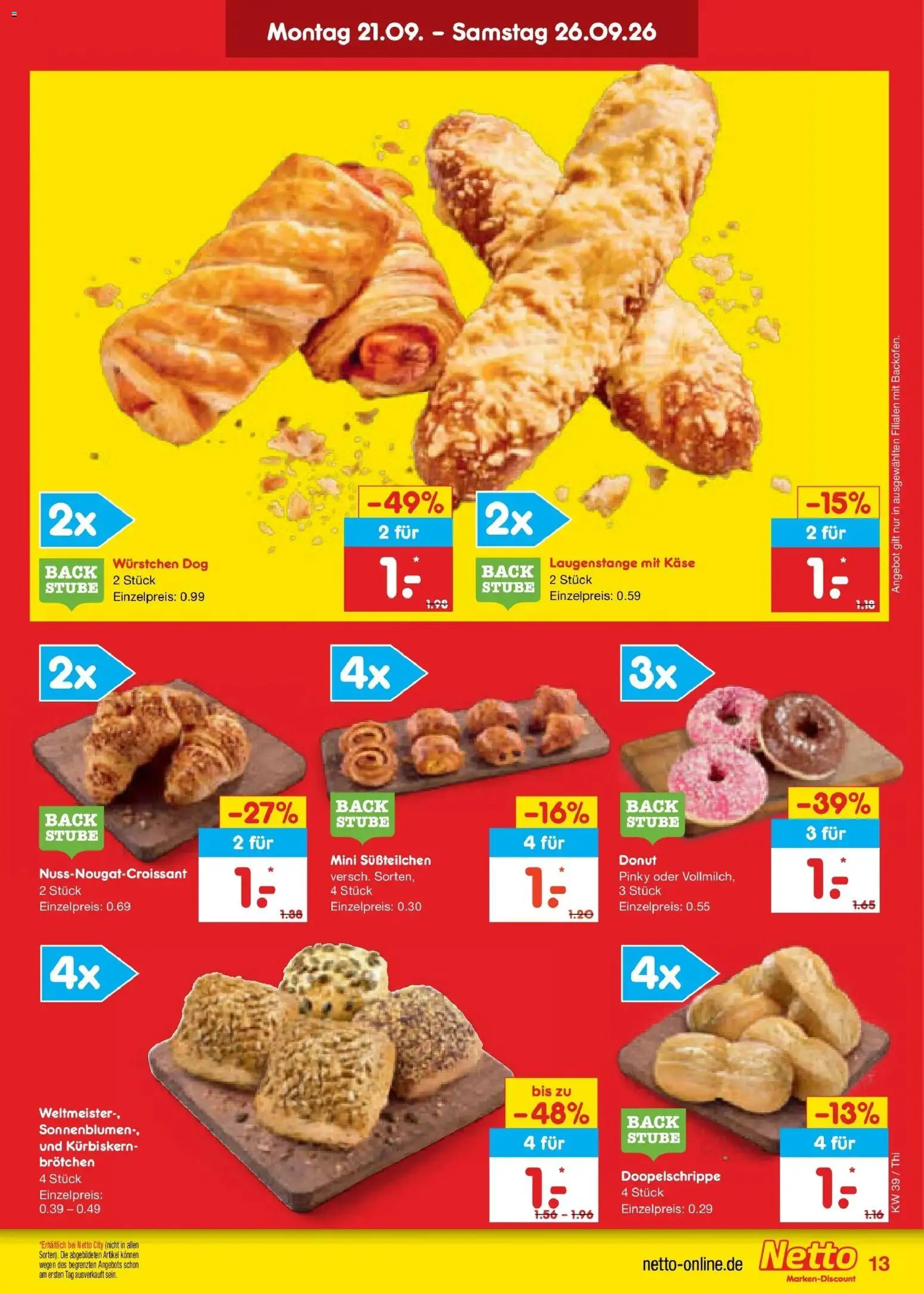 Netto Marken-Discount Prospekt Thiendorf – gültig ab 21.09.2026 | Seite: 21 | Produkte: Käse