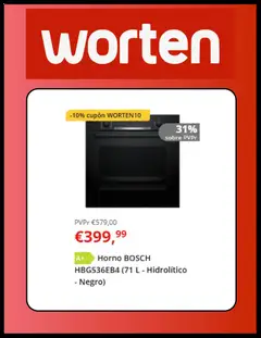 Vista previa Worten folleto válido desde el 16.06.2026 | Página: 3 | Productos: Horno