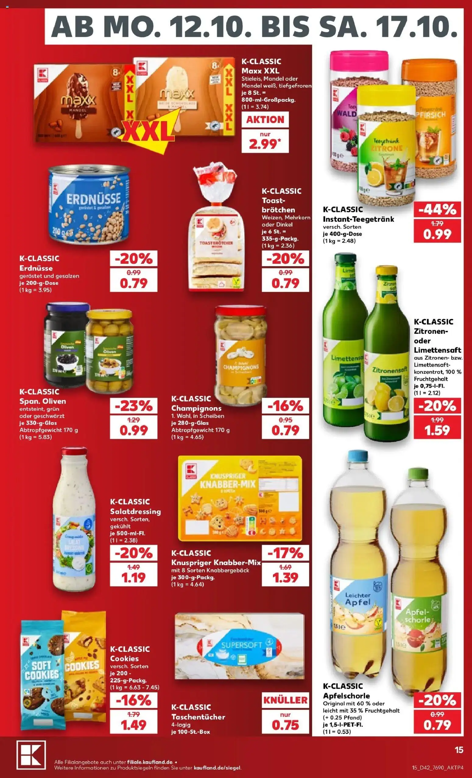 Prospekt Kaufland ab 12.10.2026 » Angebote Online zum Blättern | Seite: 19 | Produkte: Äpfel, Champignons, Zitrone, Zitronen
