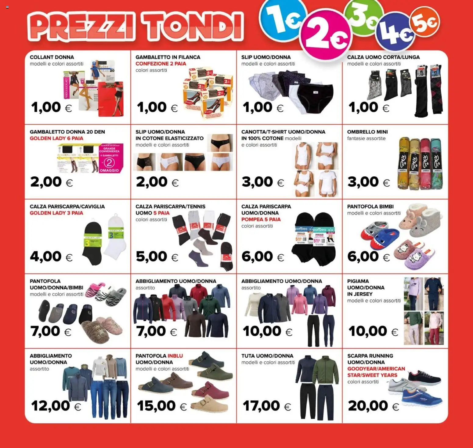 Volantino Oasi del 14/09/2026 | Pagina: 28 | Prodotti: Pigiama, Slip, Ombrello, Collant