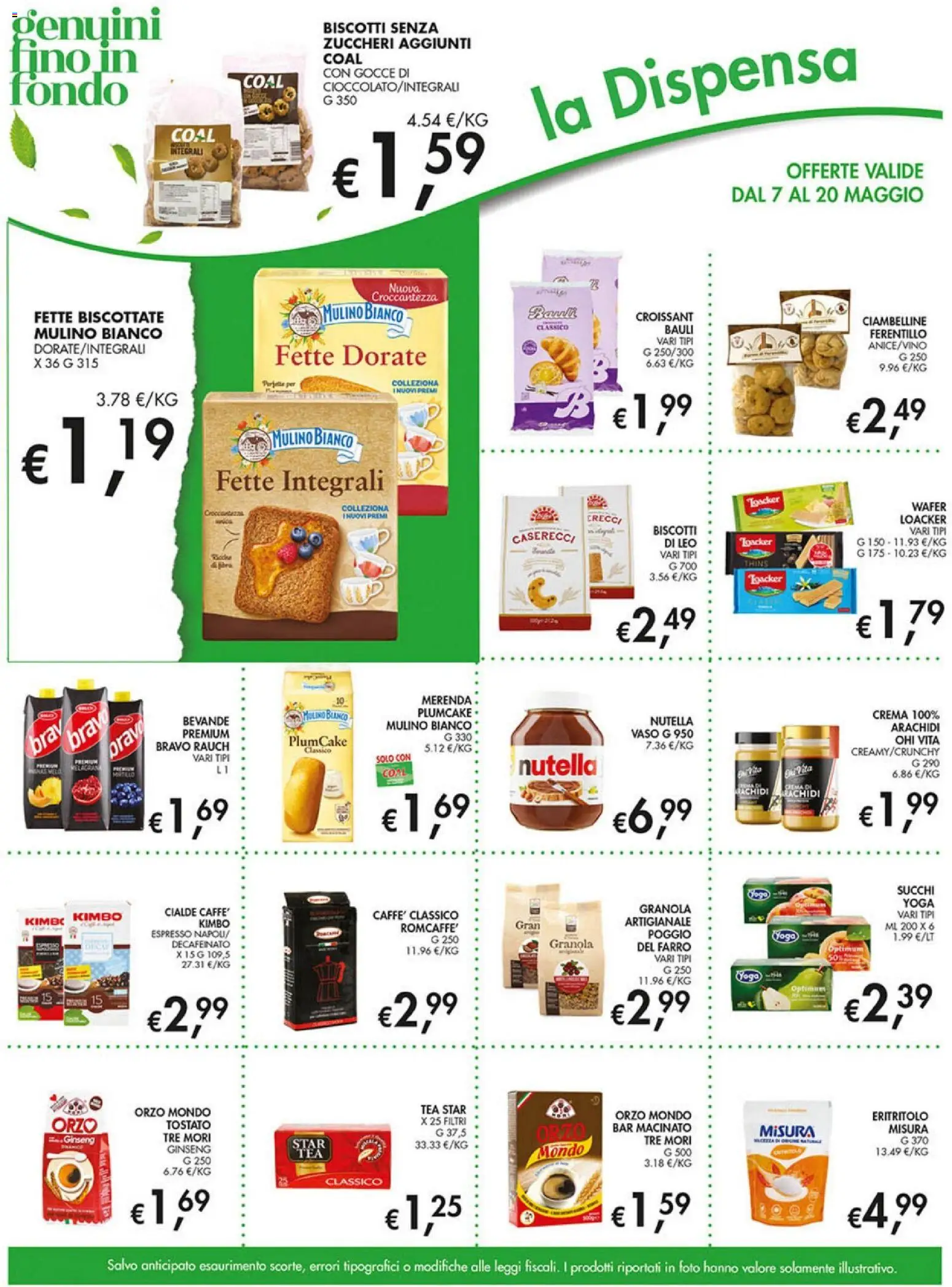 Volantino Coal del 07.05.2026 | Pagina: 13 | Prodotti: Biscotti, Plumcake, Vaso, Macinato