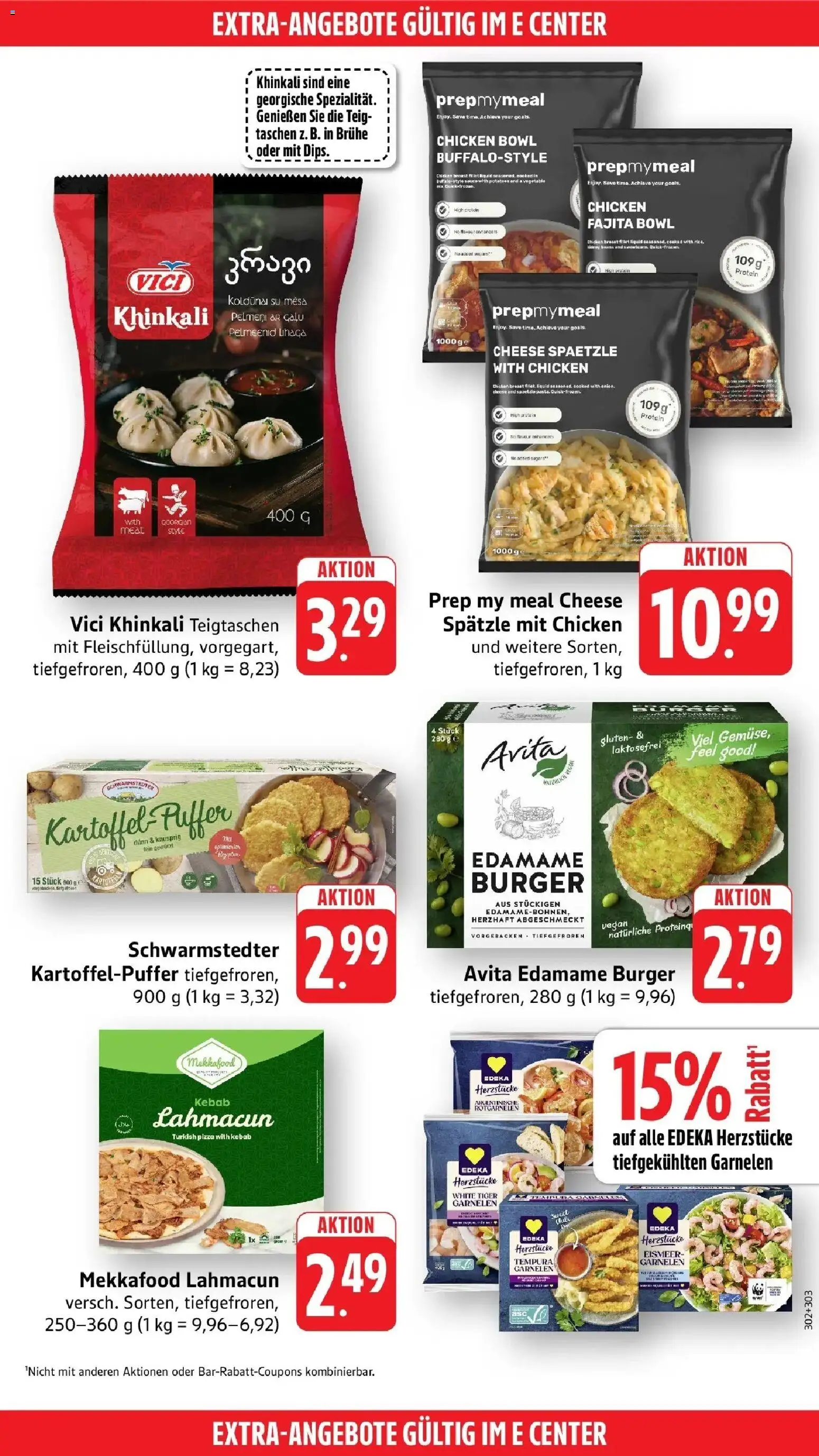 E center Prospekt Herrenberg (ab 10.08.2026) zum Blättern | Seite: 47 | Produkte: Taschen, Burger, Brühe, Pizza