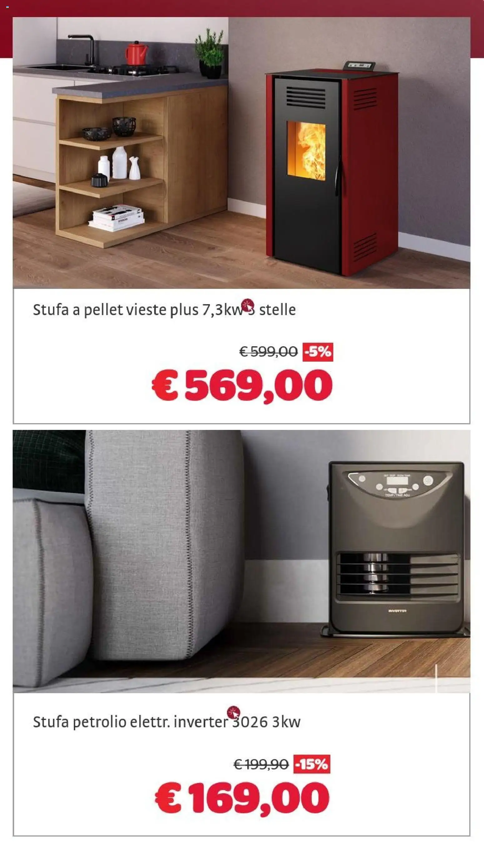 Volantino Brico Center del 07/10/2026 | Pagina: 3 | Prodotti: Pellet, Stufa a pellet, Stufa