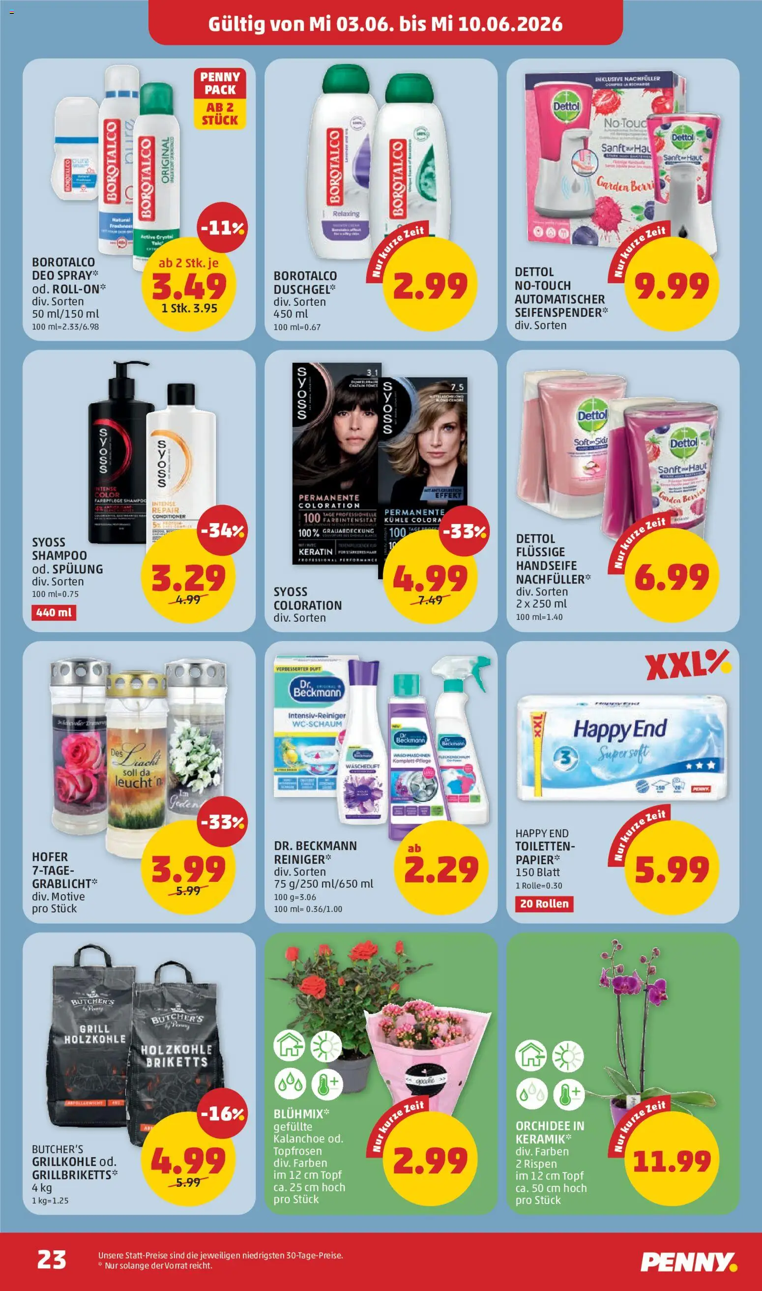 Penny Markt - Flugblatt gültig ab 03.06.2026 | Seite: 23 | Produkte: Grill, Duft, Shampoo, Spülung