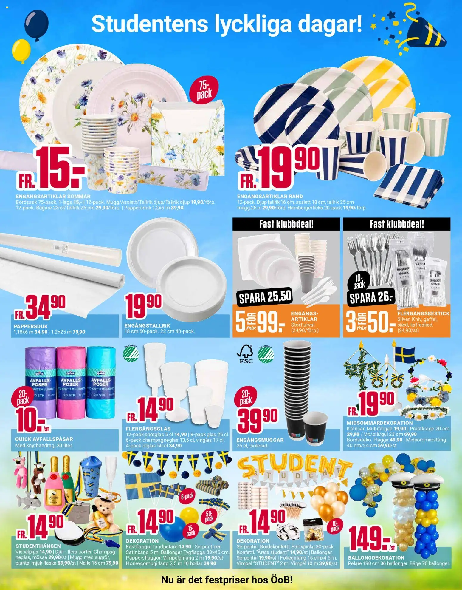 ÖoB reklamblad aktuell från 18.05.2026 | Sida: 9 | Produkter: Avfallspåsar, Mössa