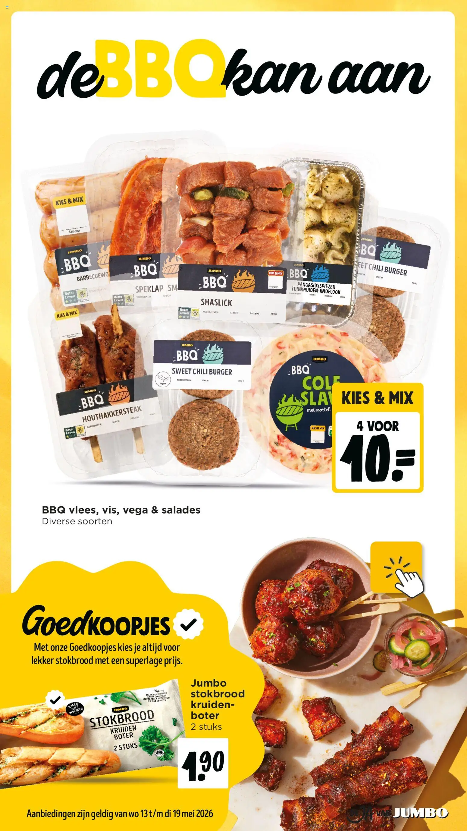 {H1} | Pagina: 18 | Producten: Salades, Stokbrood, Oven, Mozzarella