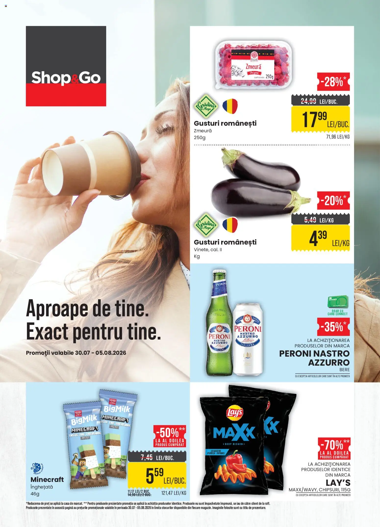 Noul catalog Mega Image – valabil de la 30.07.2026 | Pagină: 1 | Produse: Zmeură, Bere, Înghețată