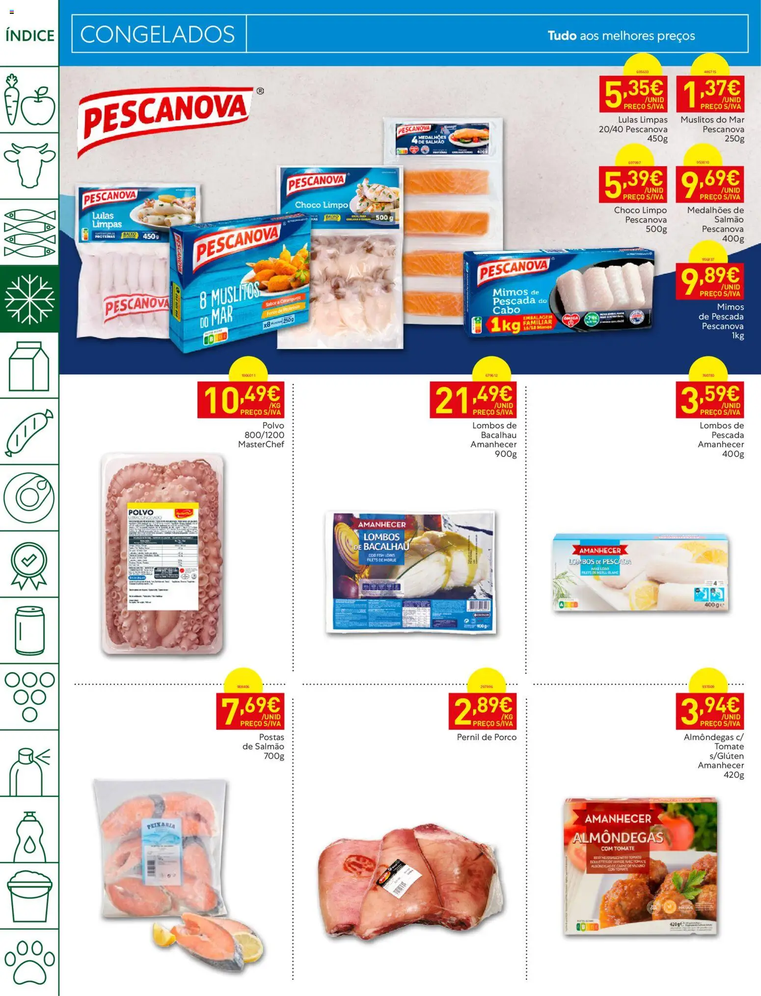 Recheio folheto Madeira │ válido de 01/09/2026 | Página: 6 | Produtos: Bacalhau, Lulas, Caranguejo, Tomate