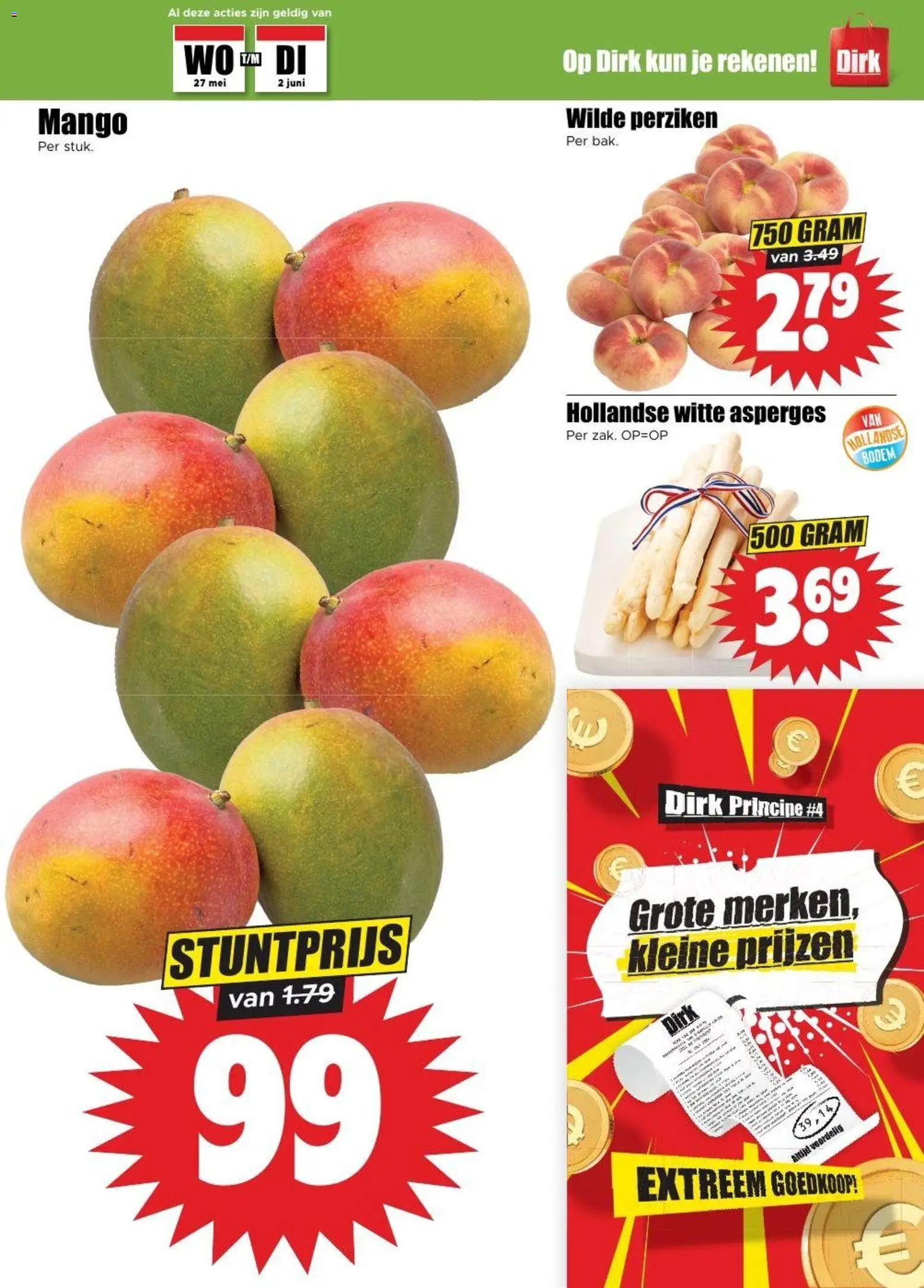 {H1} | Pagina: 5 | Producten: Mango, Perziken, Asperges