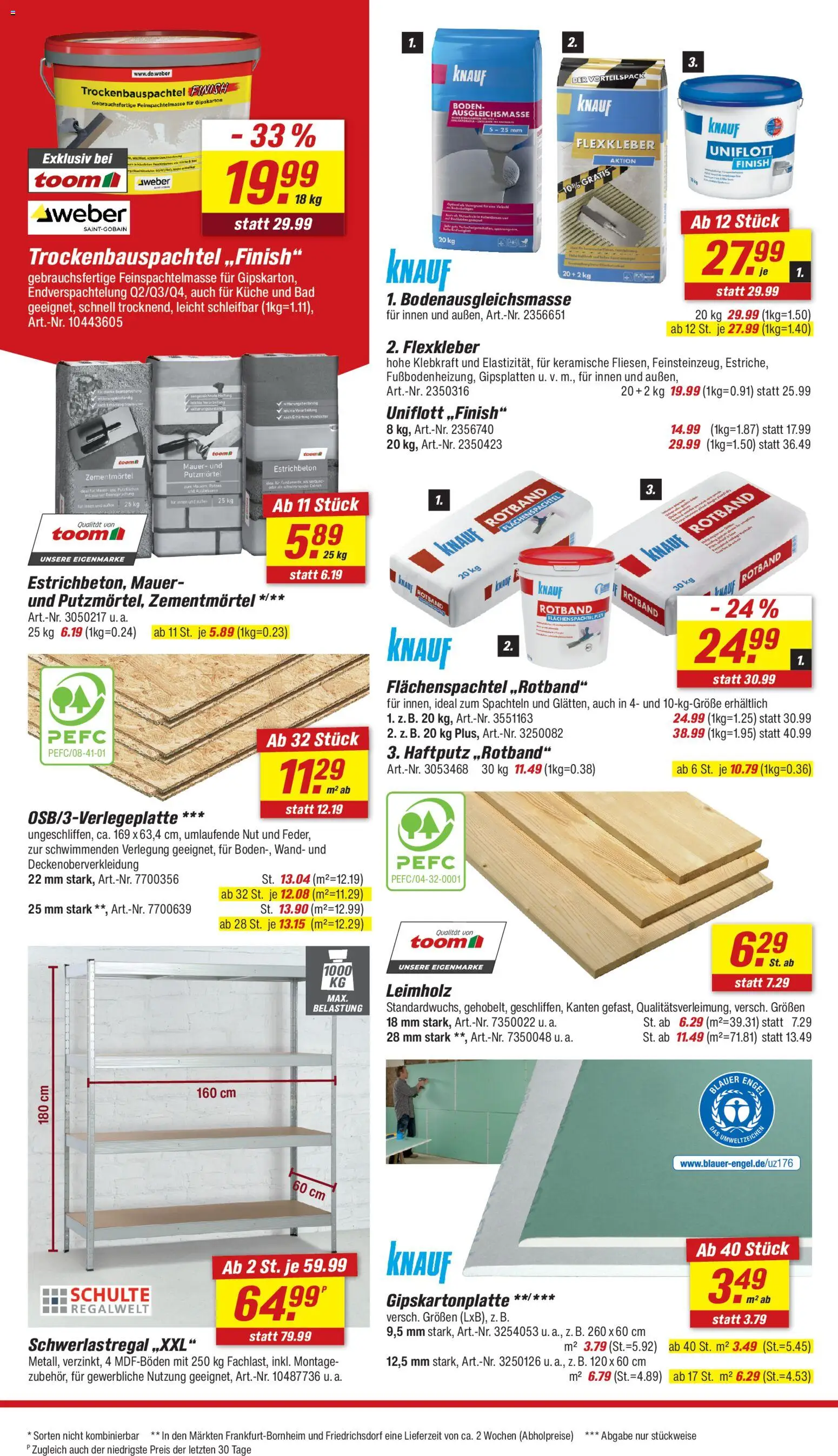 Toom Baumarkt Prospekt – gültig ab 13.06.2026 | Seite: 16 | Produkte: Küche, Tür, Finish, Schwerlastregal