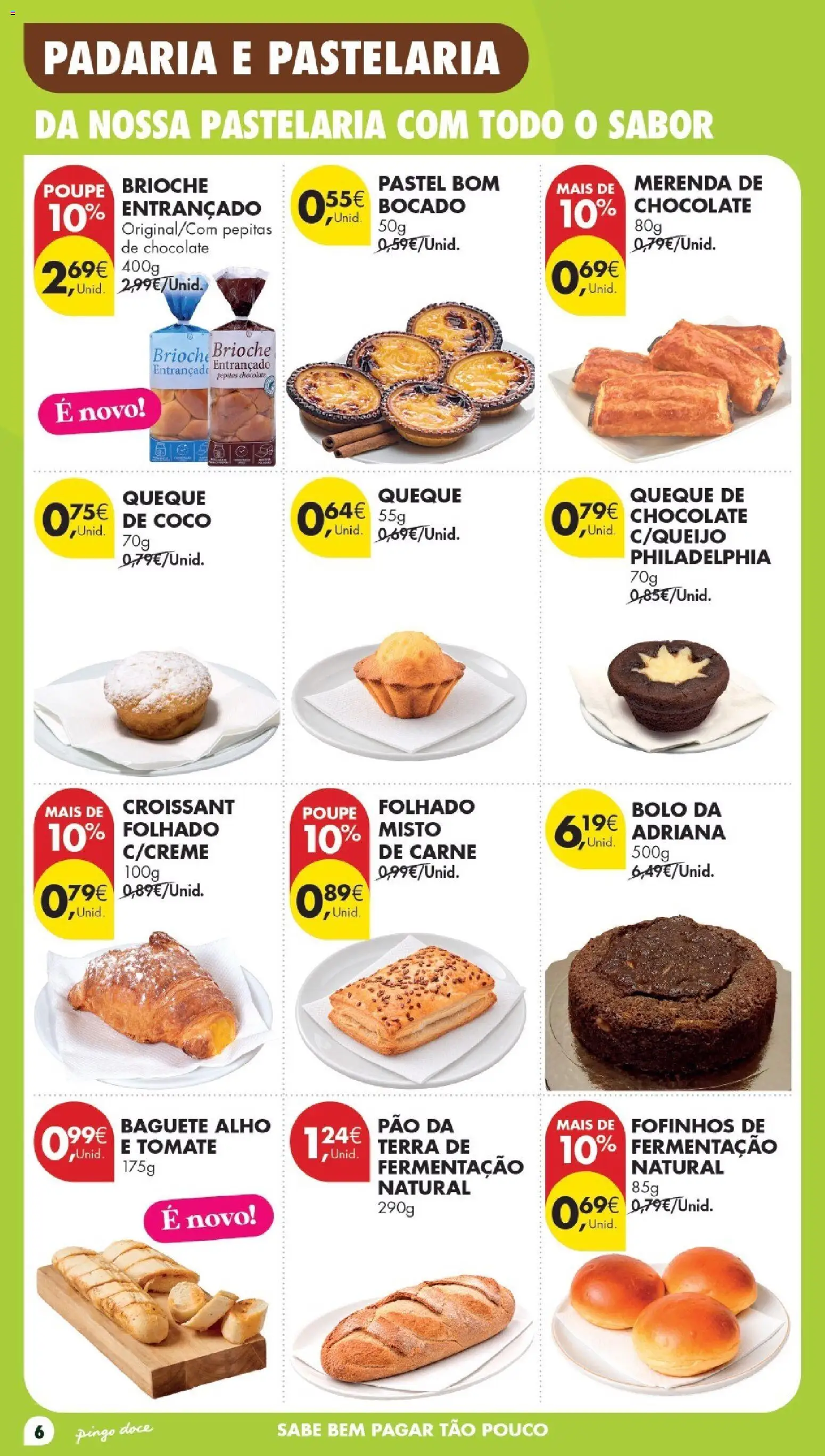 Pingo Doce Folheto Poupe Este Fim de Semana │ válido de 13/10/2026 | Página: 6 | Produtos: Baguete, Padaria, Chocolate, Alho