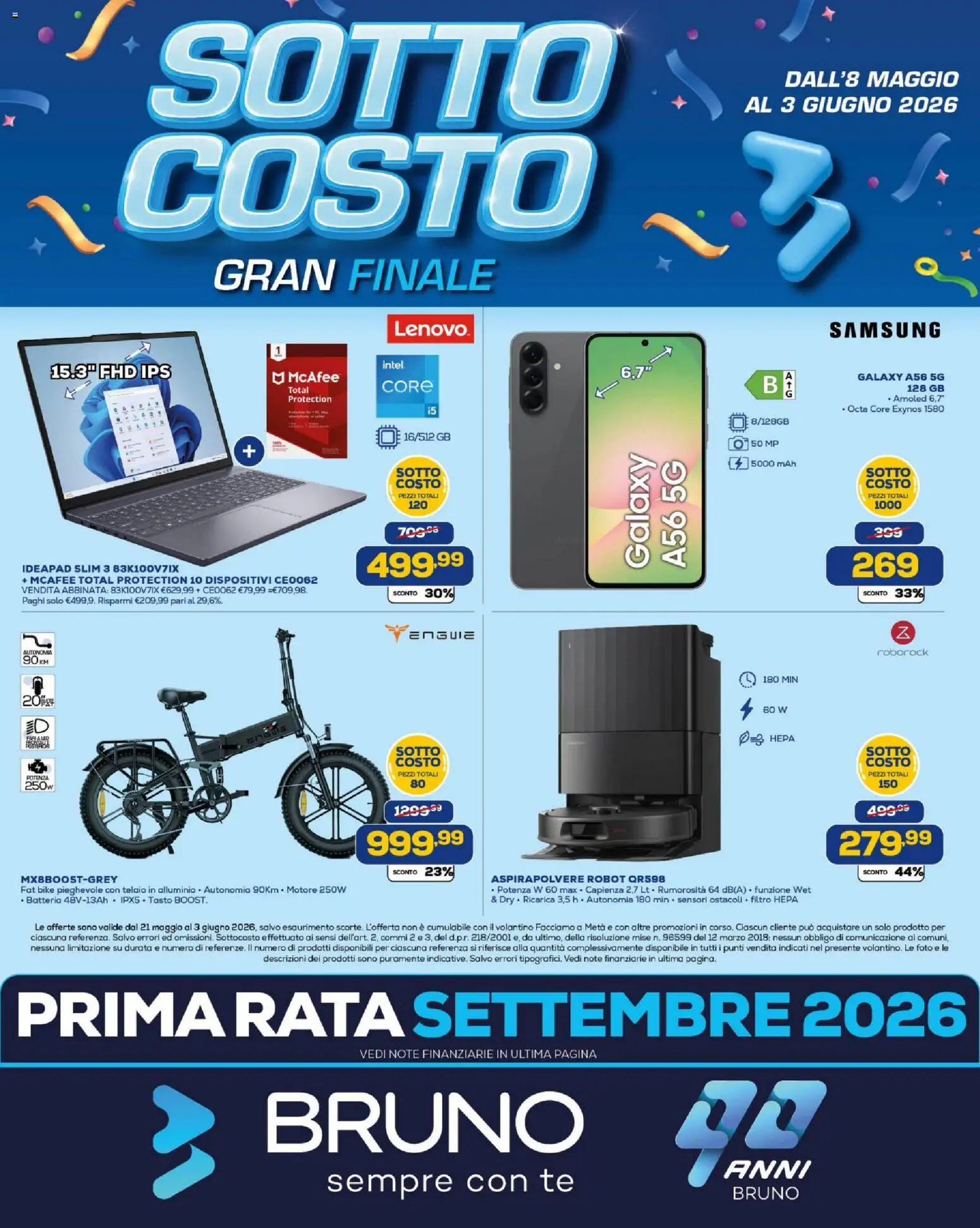 Volantino BRUNO del 21.05.2026 | Pagina: 2 | Prodotti: Tè, Alluminio, Aspirapolvere, Batteria
