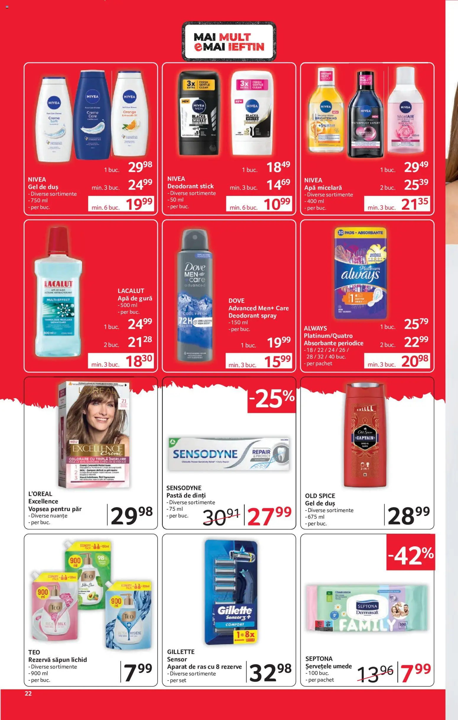 Noul catalog Selgros – valabil de la 15.05.2026 | Pagină: 22 | Produse: Pomelo, Aparat De Ras, Șervețele umede, Rezervă săpun