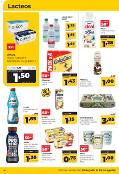 Vista previa Alimerka folleto Asturias válido desde el 23/07/2026 | Página: 14 | Productos: Leche, Café, Τυρόπιτα, Fresas