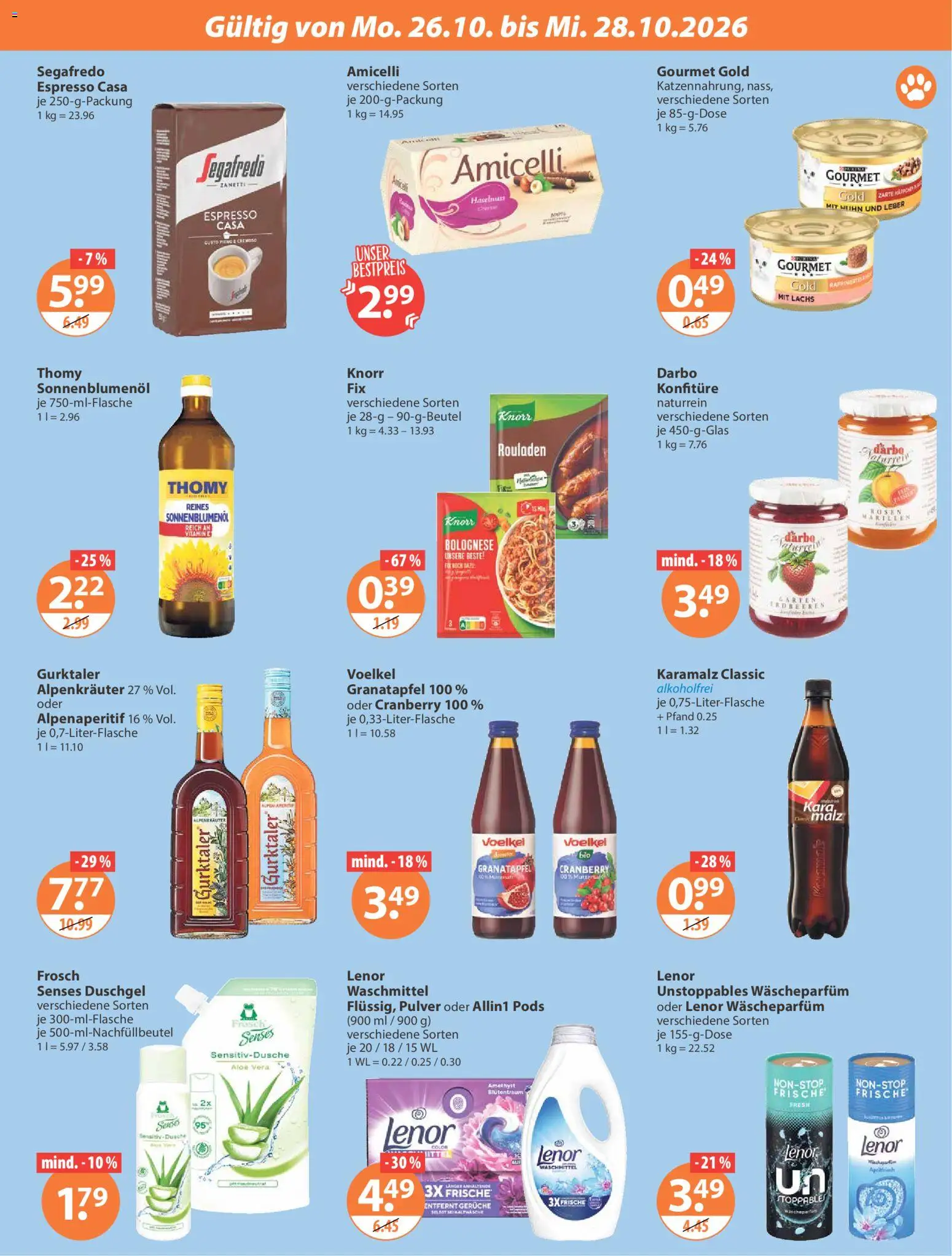 V-Markt Angebote – gültig ab 22.10.2026 | Seite: 25 | Produkte: Granatapfel, Knorr, Waschmittel, Erdbeeren