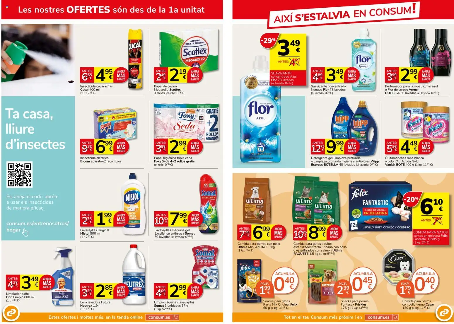 Consum - folleto │ válido desde el 28.05.2026 | Página: 12 | Productos: Detergente, Papel higienico, Ropa, Φίλτρο καφέ