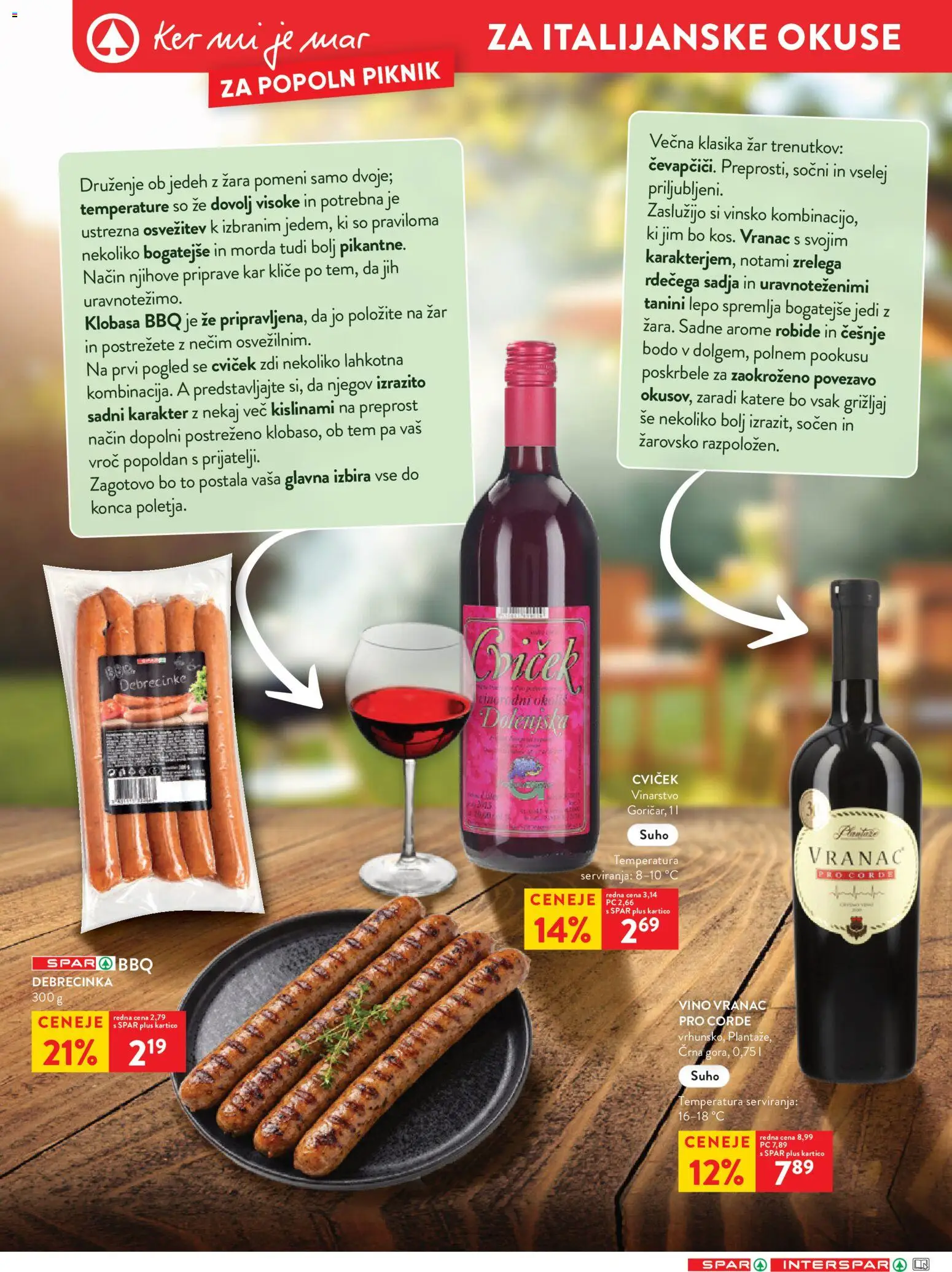 Novi Spar katalog ponudbe – veljaven od 10.06.2026 | Stran: 14 | Izdelki: Zar, Vino