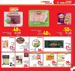 Anteprima del volantino ROSETTE DI CAVOLFIORE OROGEL surgelate, ROSETTE DI CAVOLFIORE OROGEL surgelate 450 g valido a partire dal 12/08/2026 | Pagina: 19 | Prodotti: Bresaola, Piatti pronti, Cereali, Feta