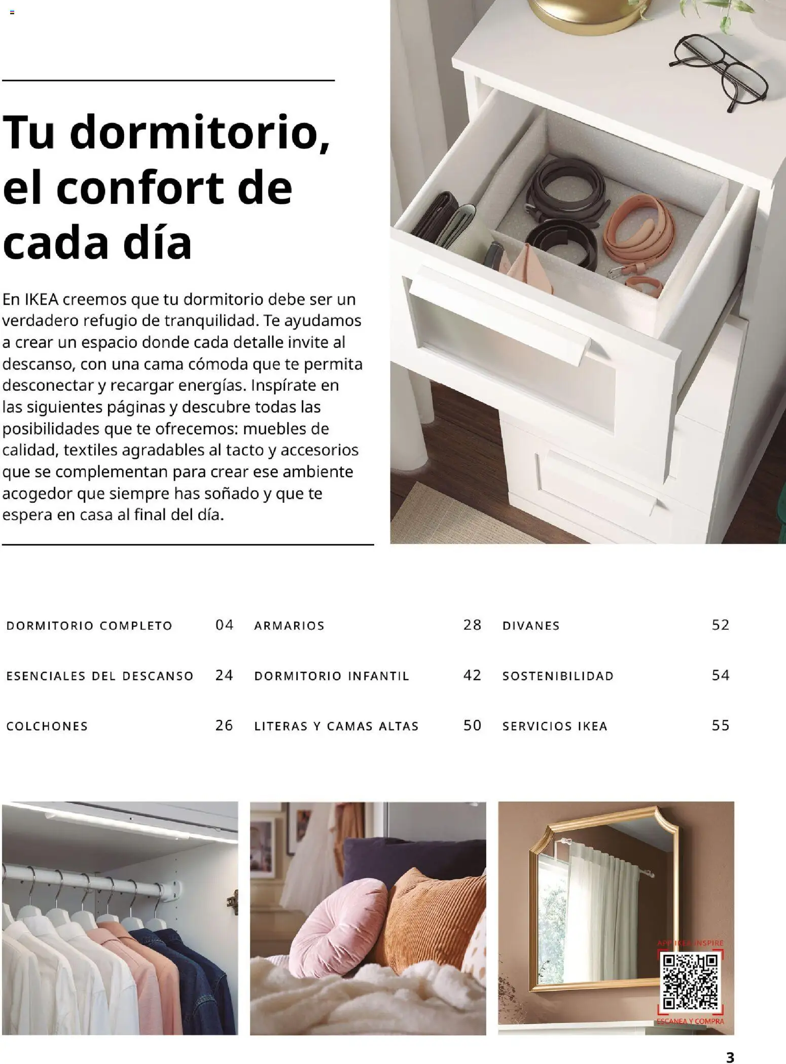 Catálogo IKEA Dormitorios │ válido desde el 01/02/2026 | Página: 3 | Productos: Té, Muebles, Cama