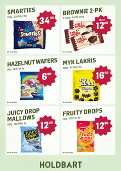 Forhåndsvisning av Holdbart kundeavis gyldig fra 17/08/2026 | Side: 8 | Produkter: Lakris, Brownie, Drops, Brownies