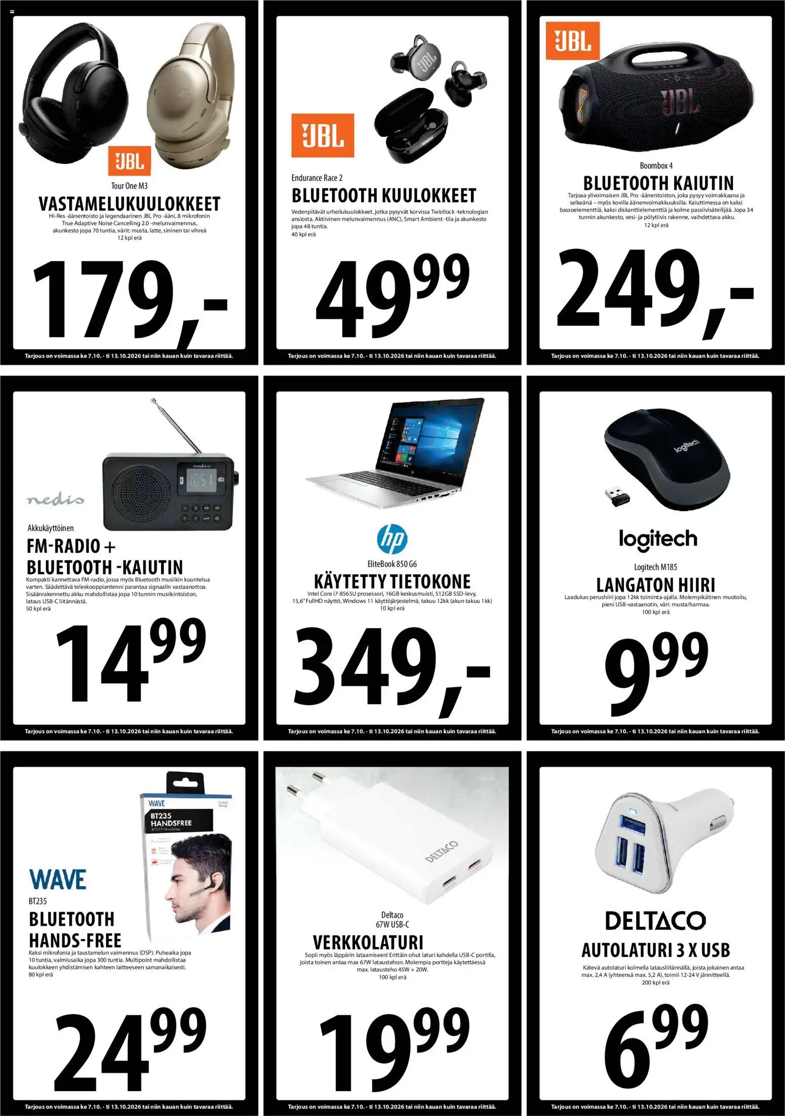 Tuuri tarjoukset – voimassa 07/10/2026 alkaen | Sivu: 16 | Tuotteet: Autolaturi, Akku, Tietokone, Hiiri