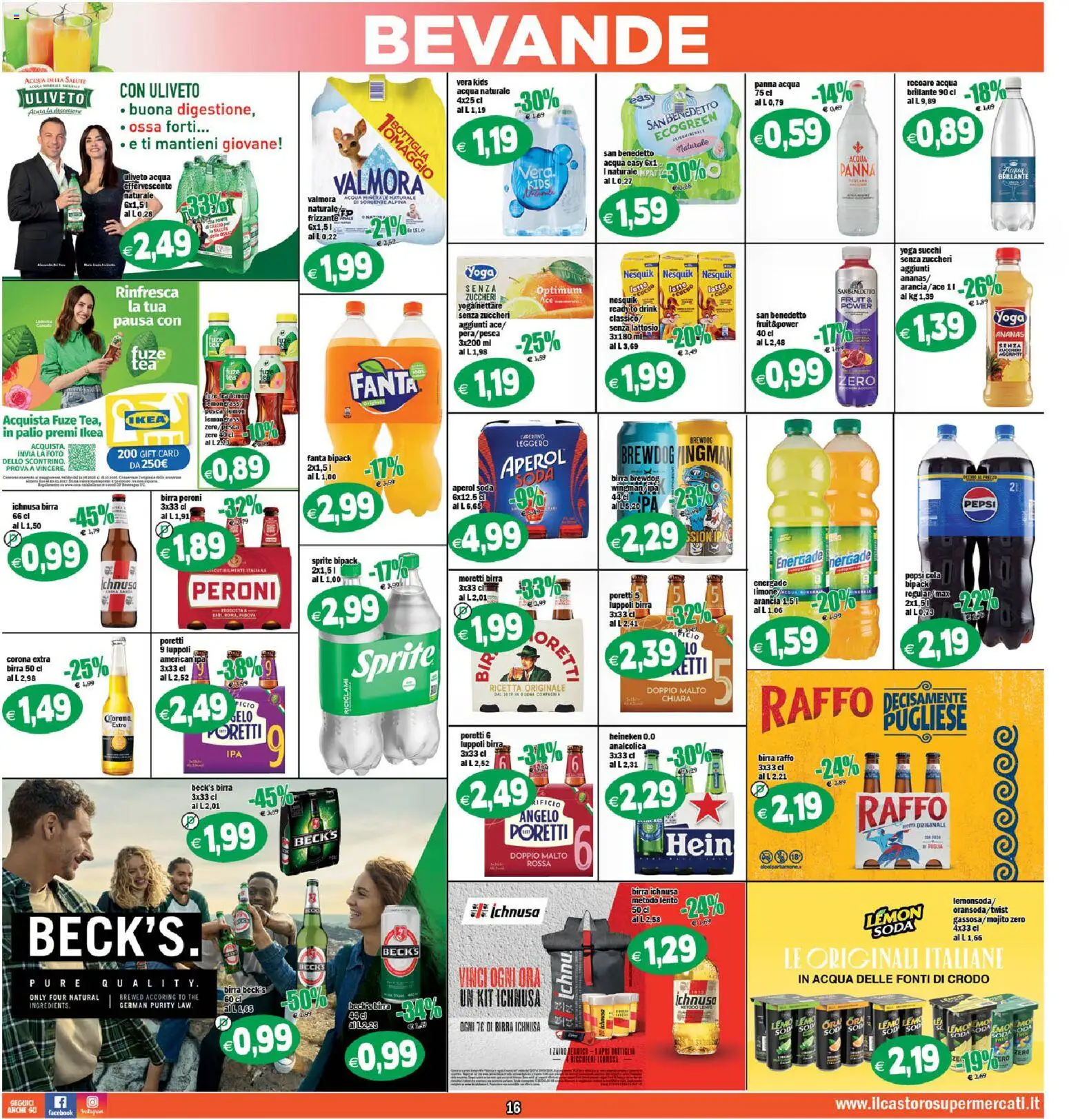 Volantino Il Castoro del 23/09/2026 | Pagina: 16 | Prodotti: Latte, Limone, Bottiglia, Senza lattosio